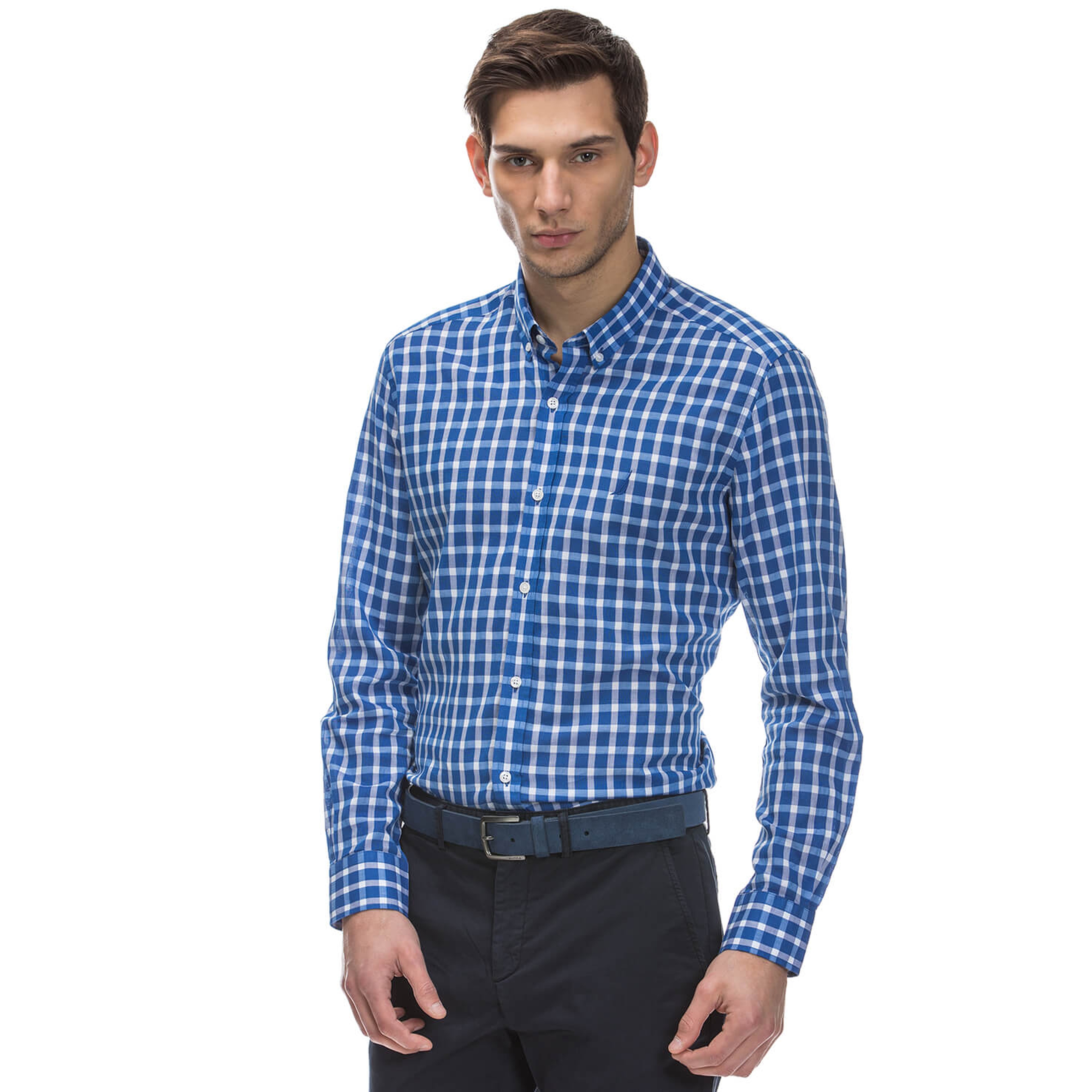 Nautica Erkek Mavi Gömlek