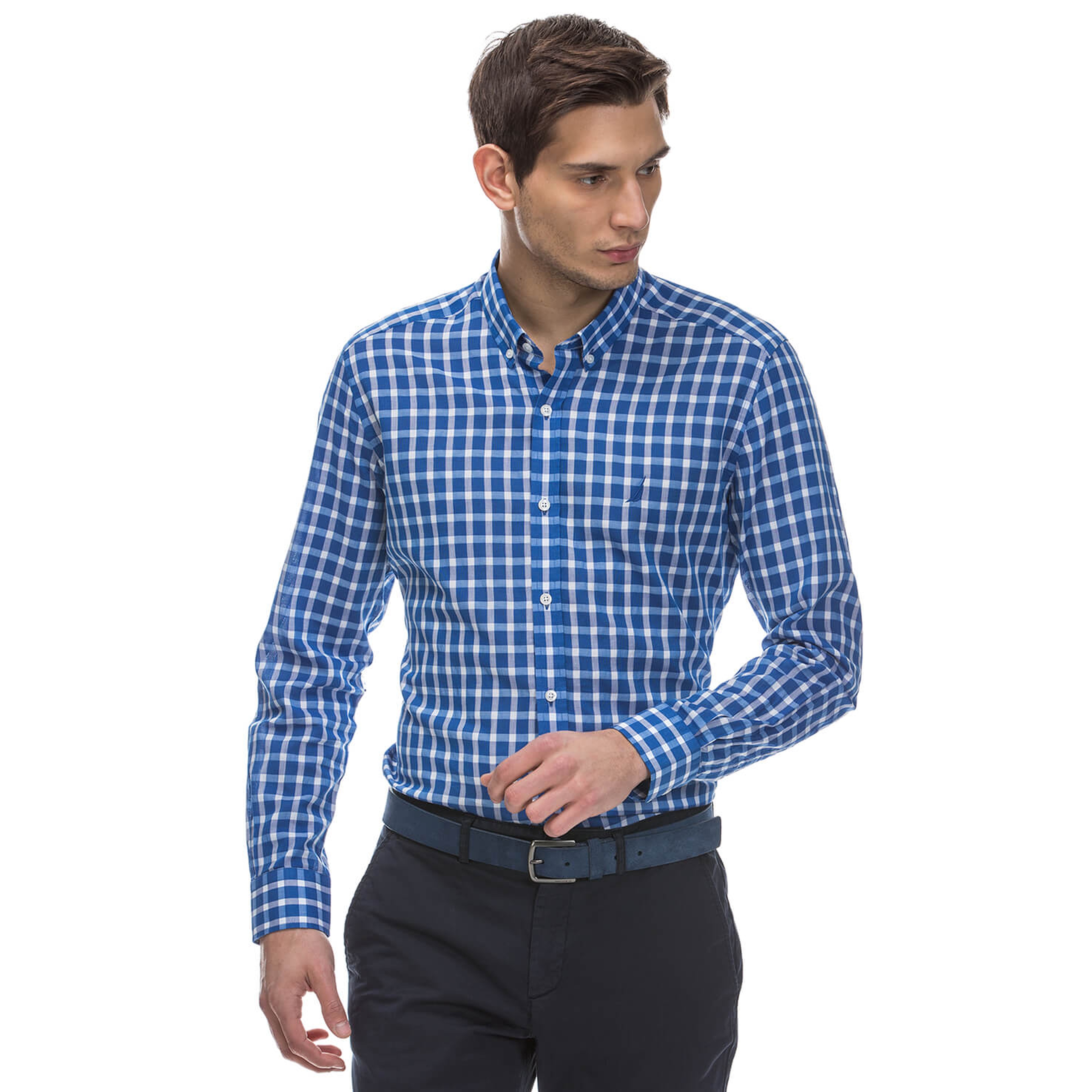 Nautica Erkek Mavi Gömlek