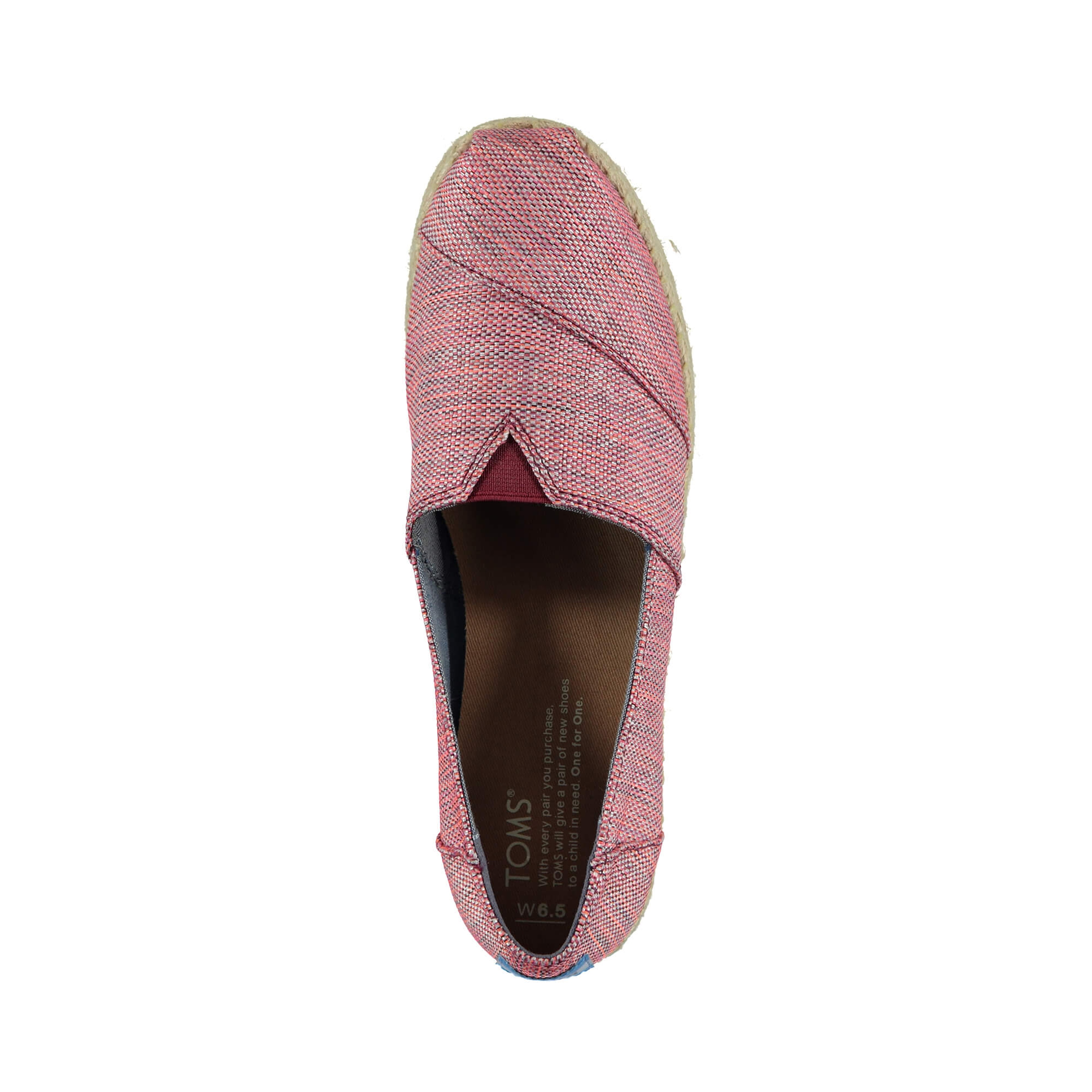 Toms Platform Kadın Bordo Espadril