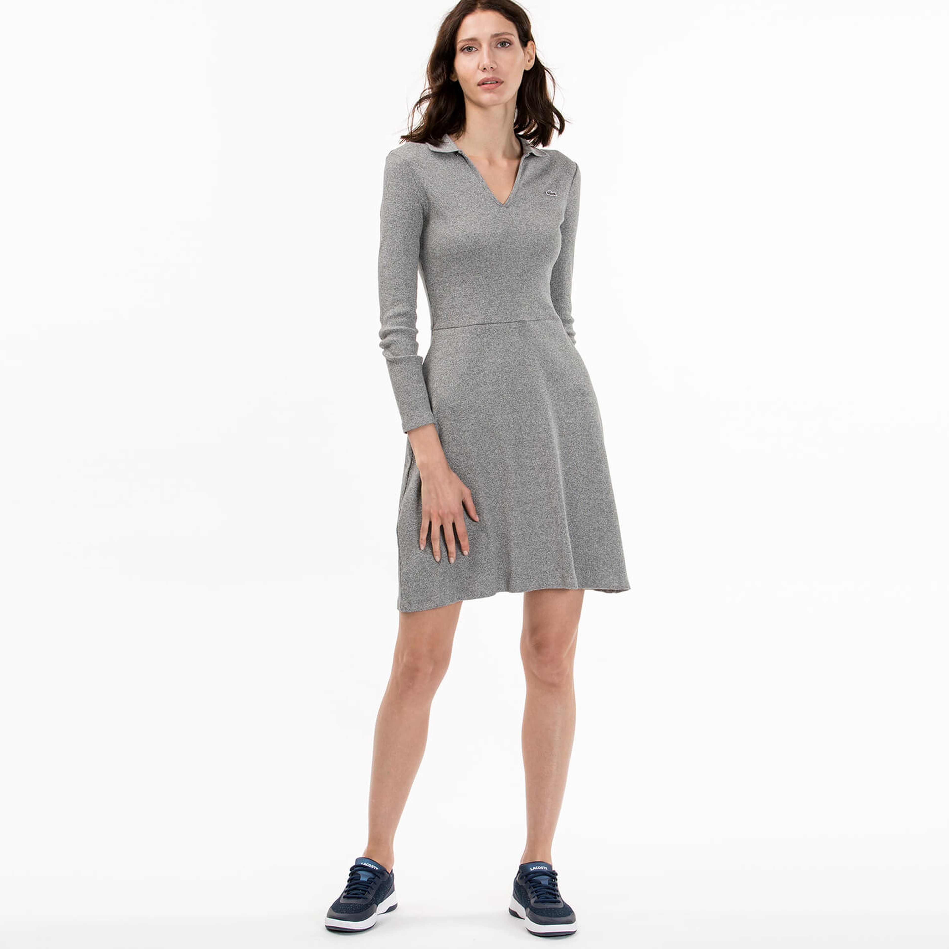 Lacoste Kadın Gri Elbise