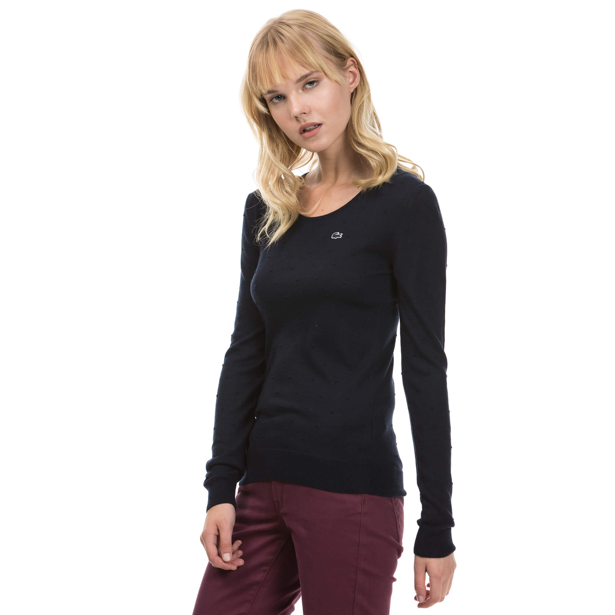 Lacoste Kadın Siyah Triko