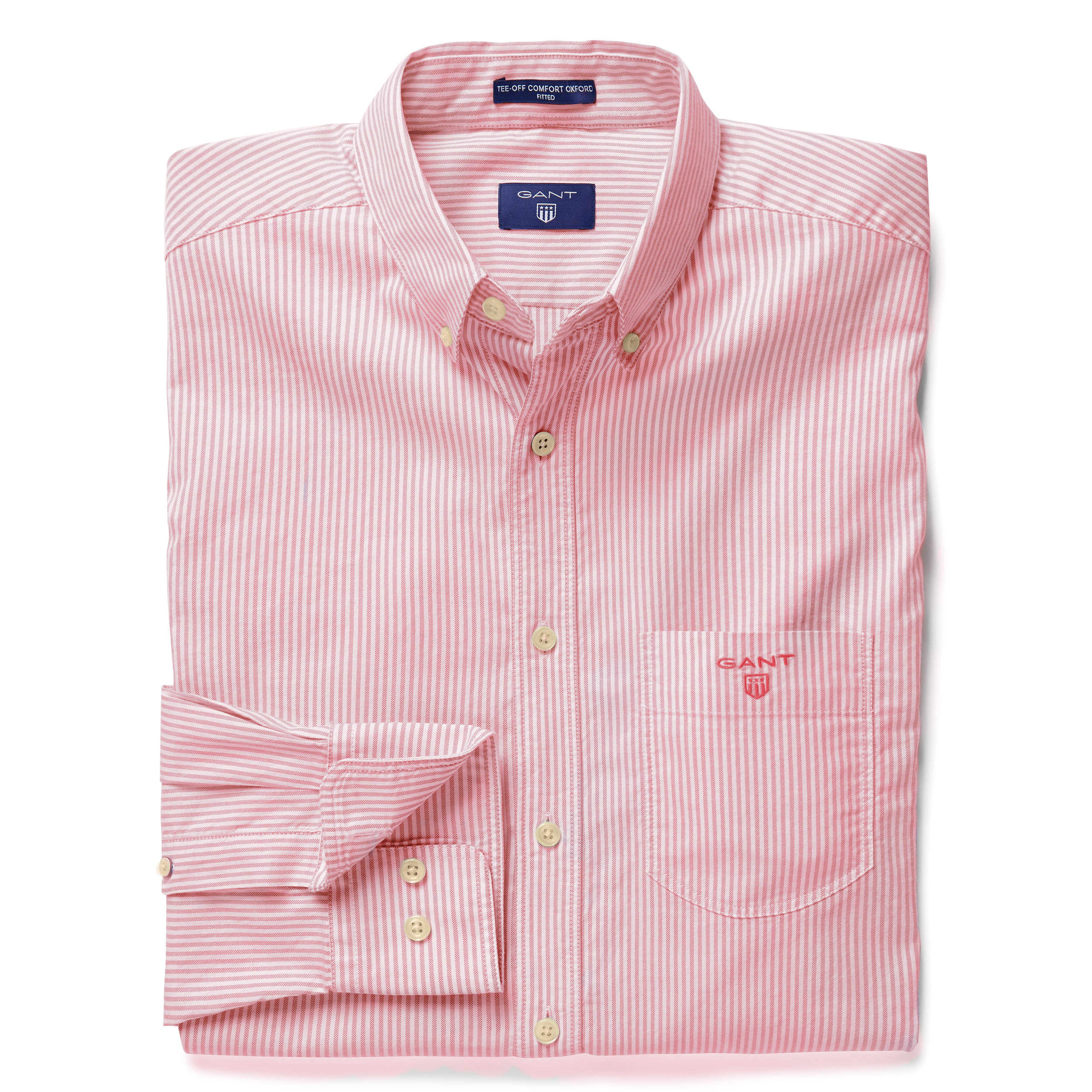 Gant Erkek Pembe Uzun Kollu Slim Fit Gömlek