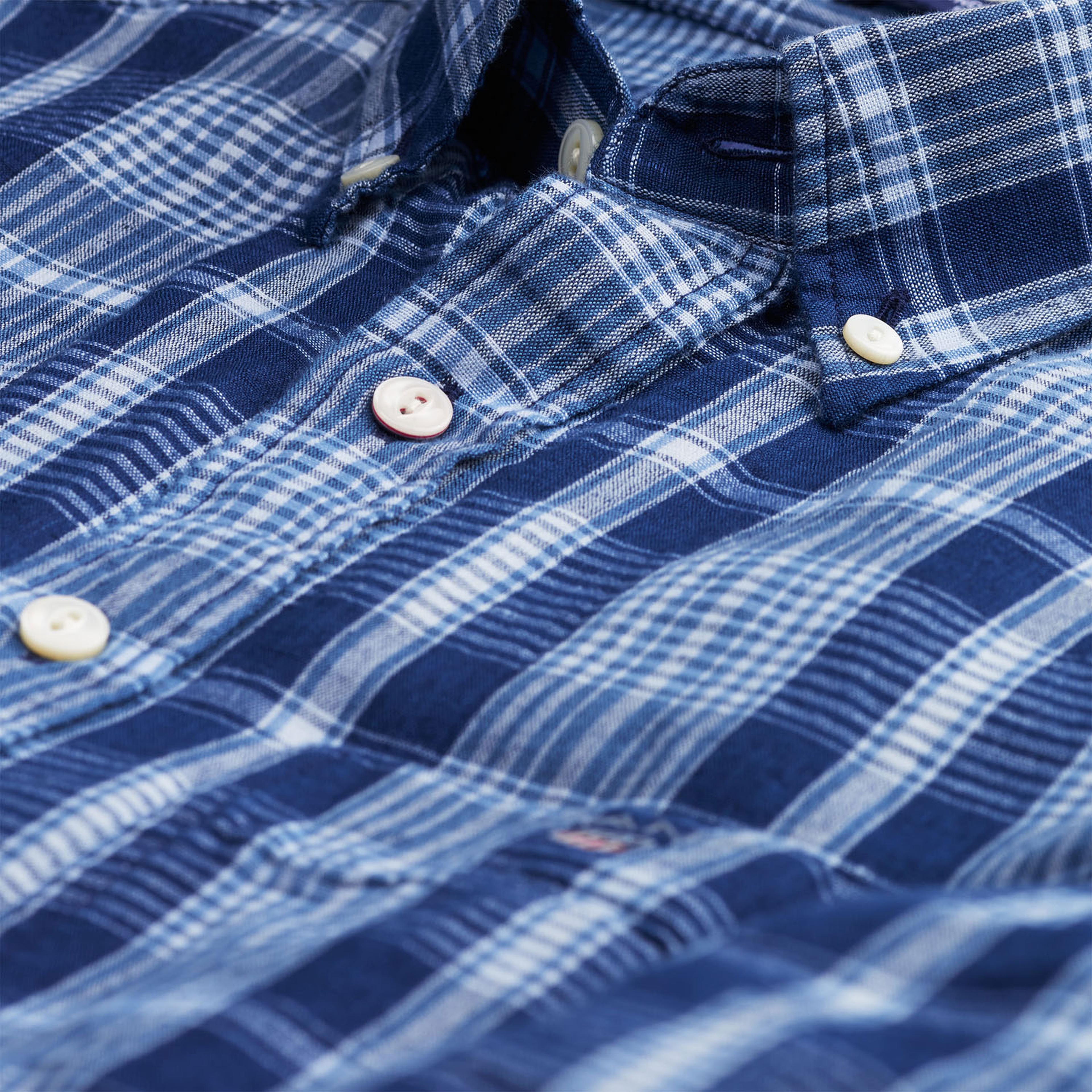 Gant Erkek Mavi Uzun Kollu Slim Fit Gömlek