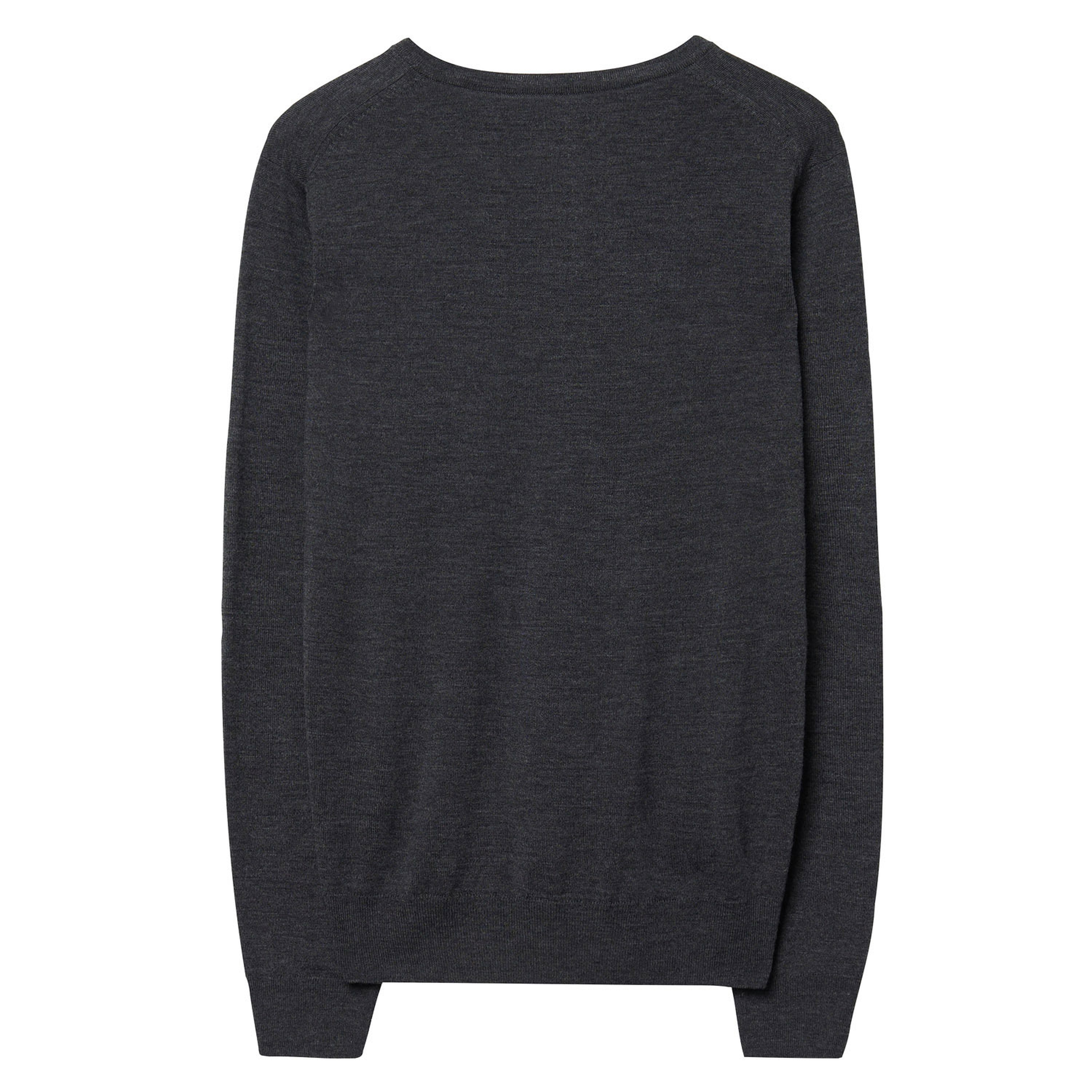 Gant Erkek Gri V Yaka Triko