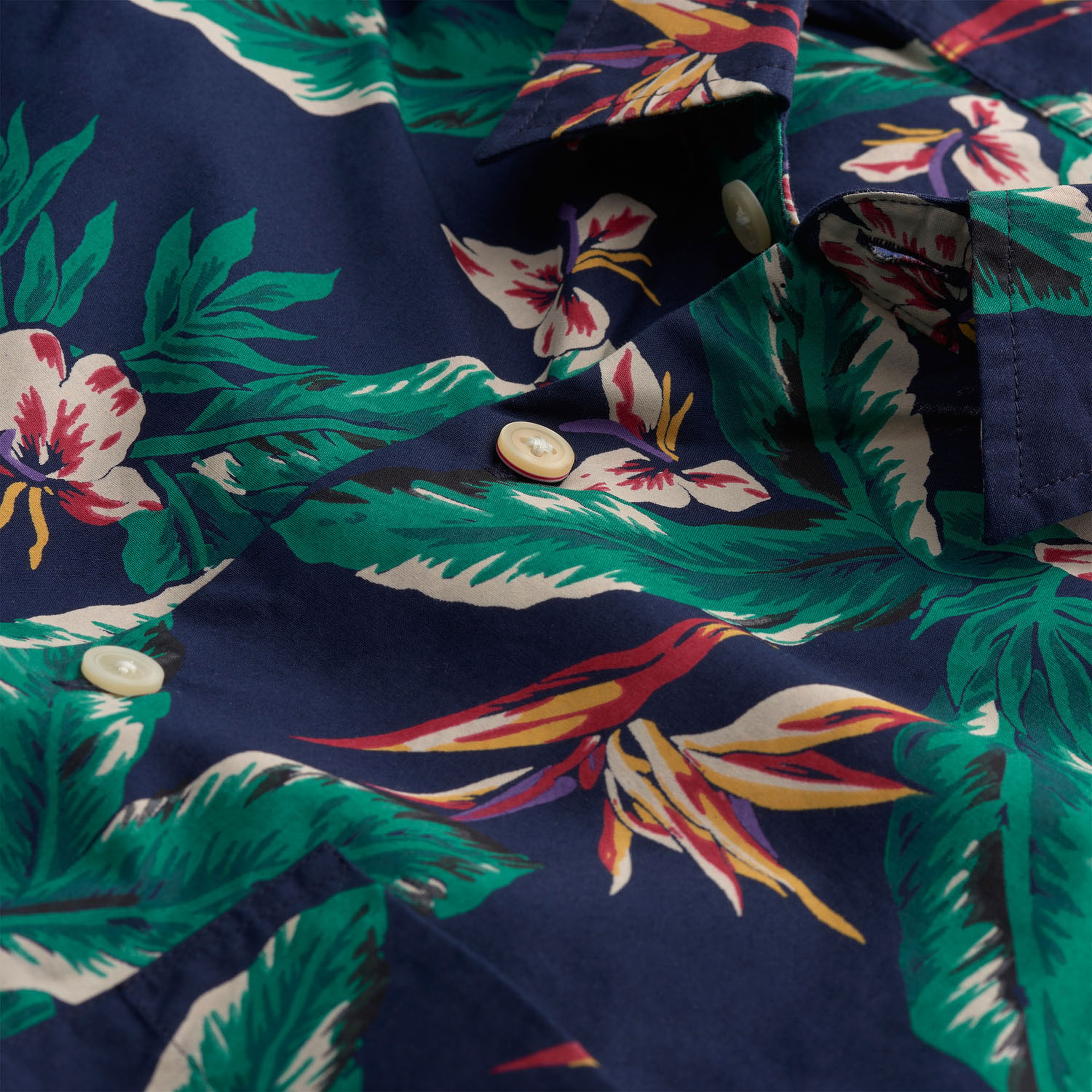 Gant Erkek Mavi Kısa Kollu Slim Fit Gömlek