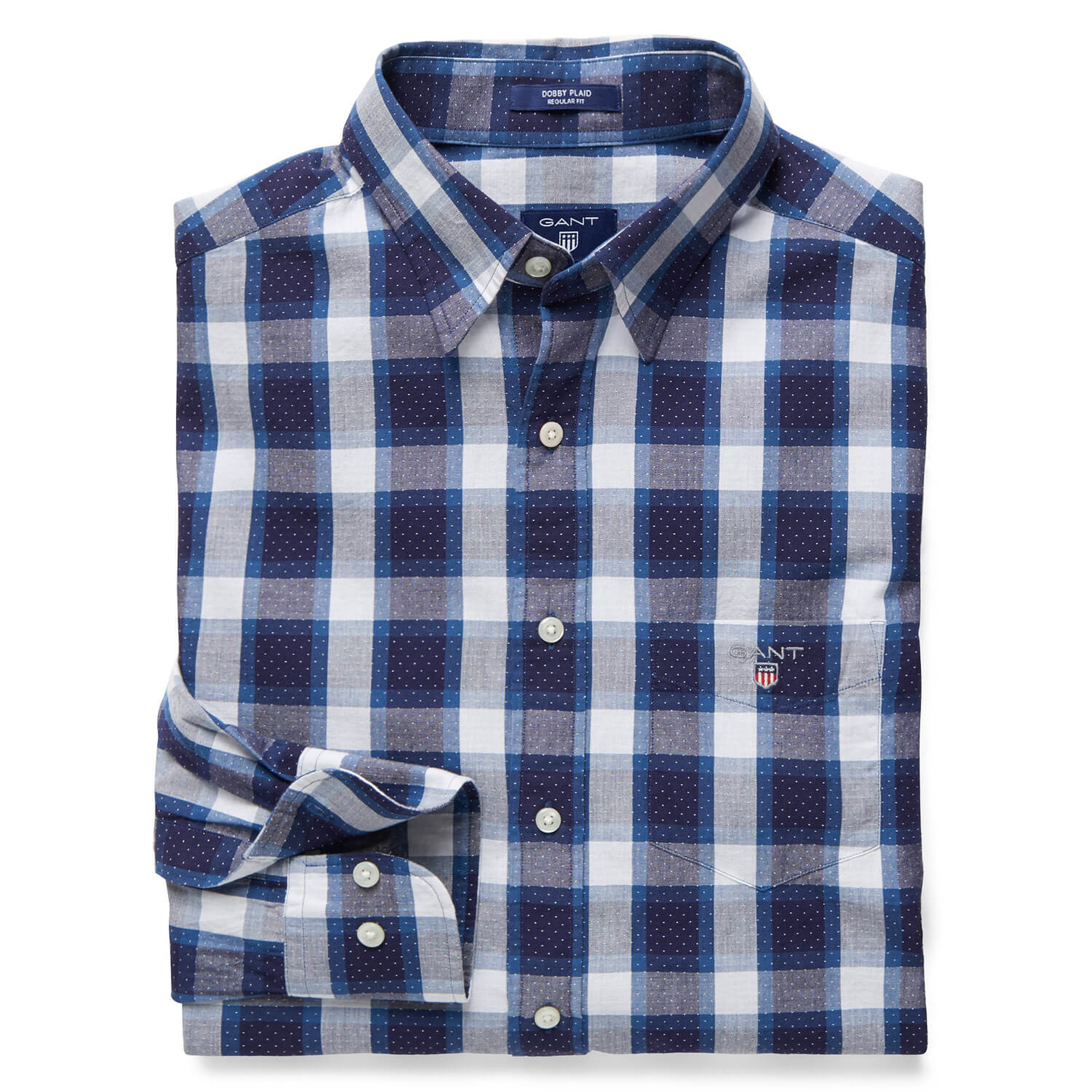 Gant Erkek Mavi Uzun Kollu Regular Fit Gömlek