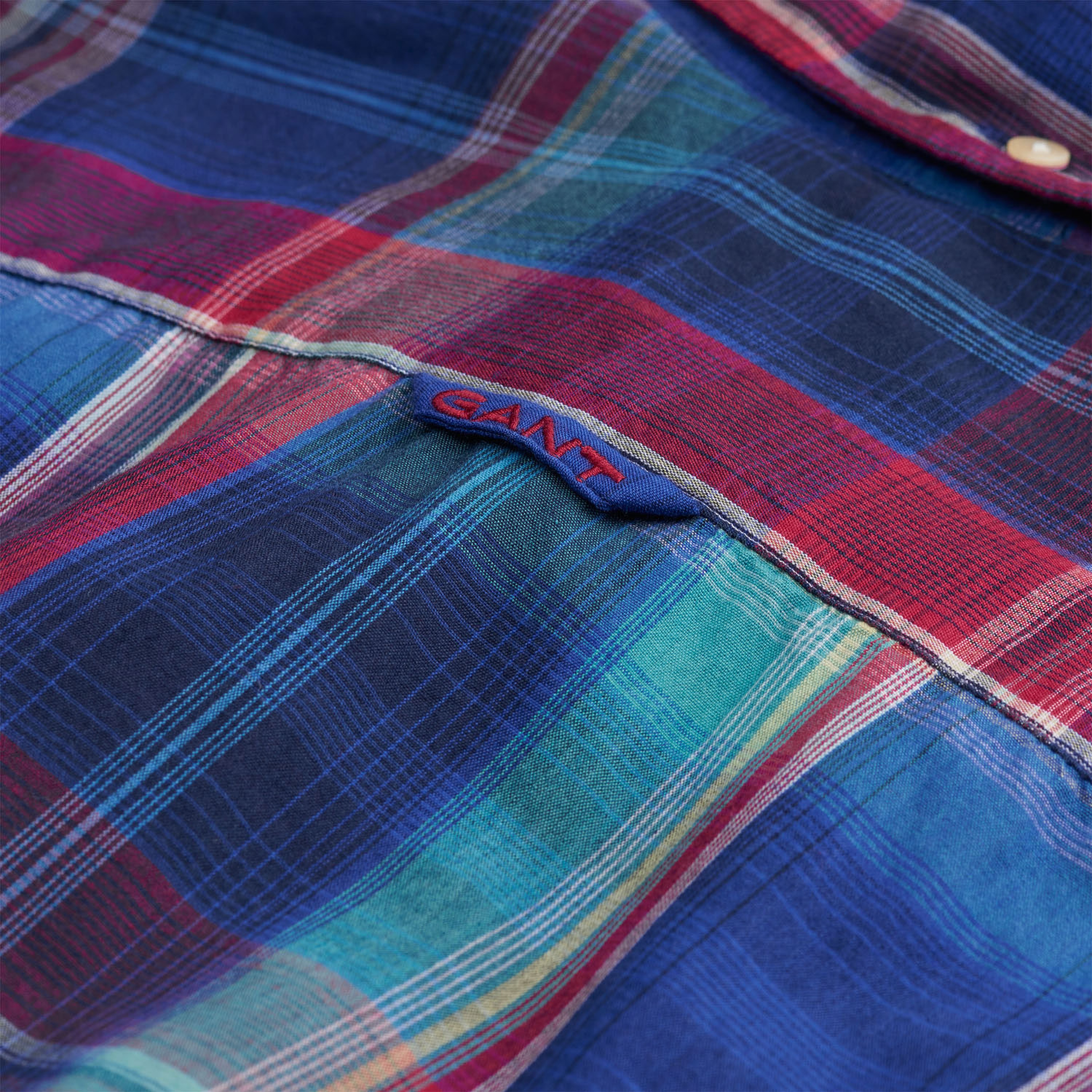 Gant Erkek Mavi Uzun Kollu Slim Fit Gömlek