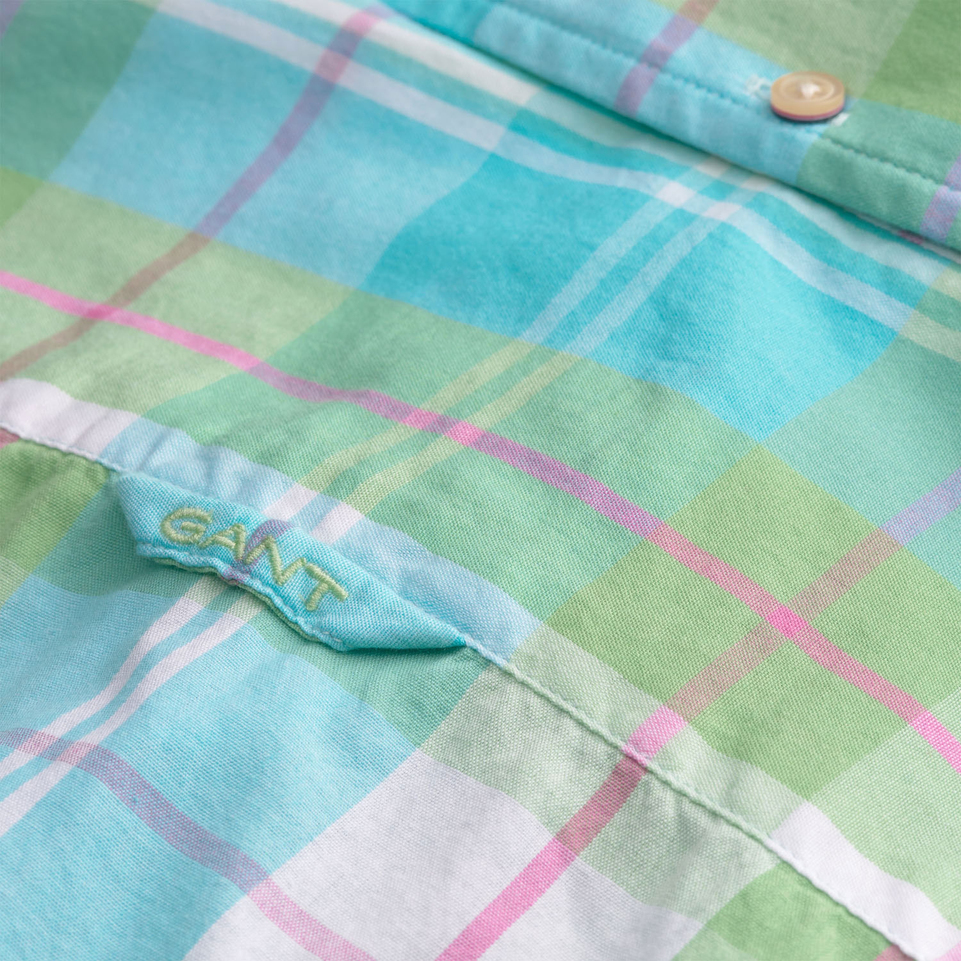 Gant Erkek Yeşil Uzun Kollu Slim Fit Gömlek