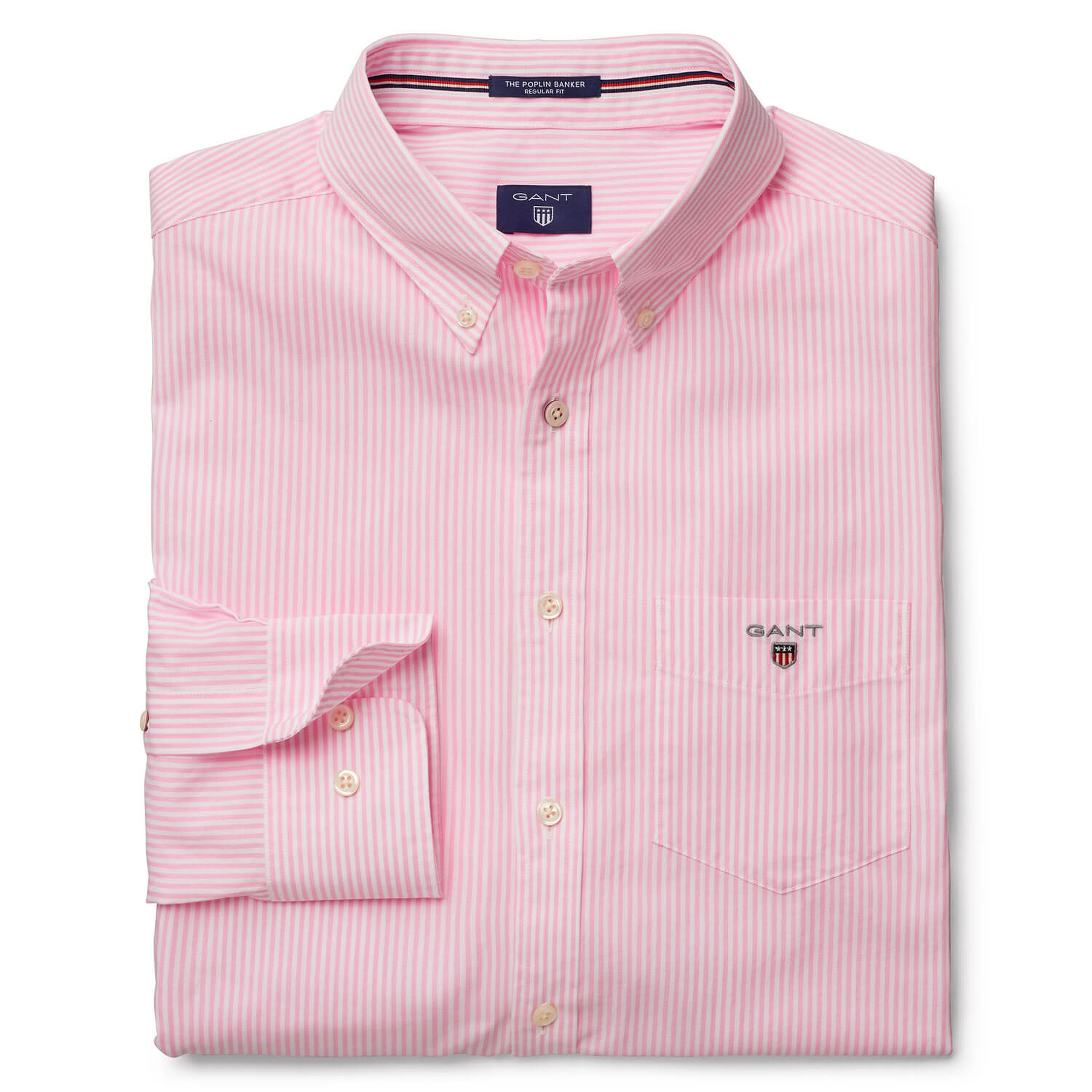 Gant Erkek Pembe Uzun Kollu Regular Fit Gömlek