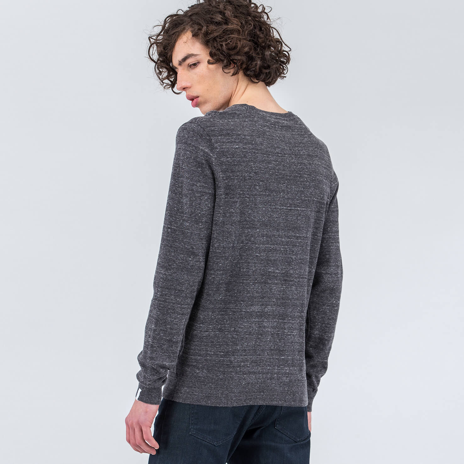 Lacoste Erkek Gri Triko