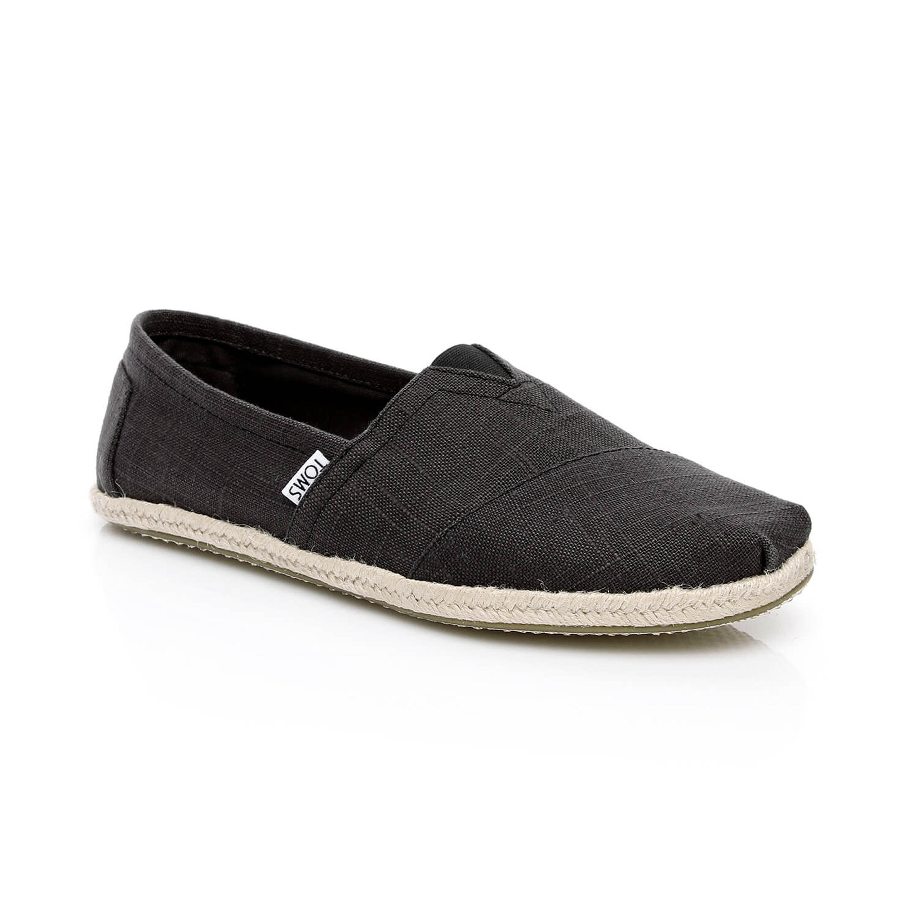 Toms Linen Rope Erkek Siyah Espadril