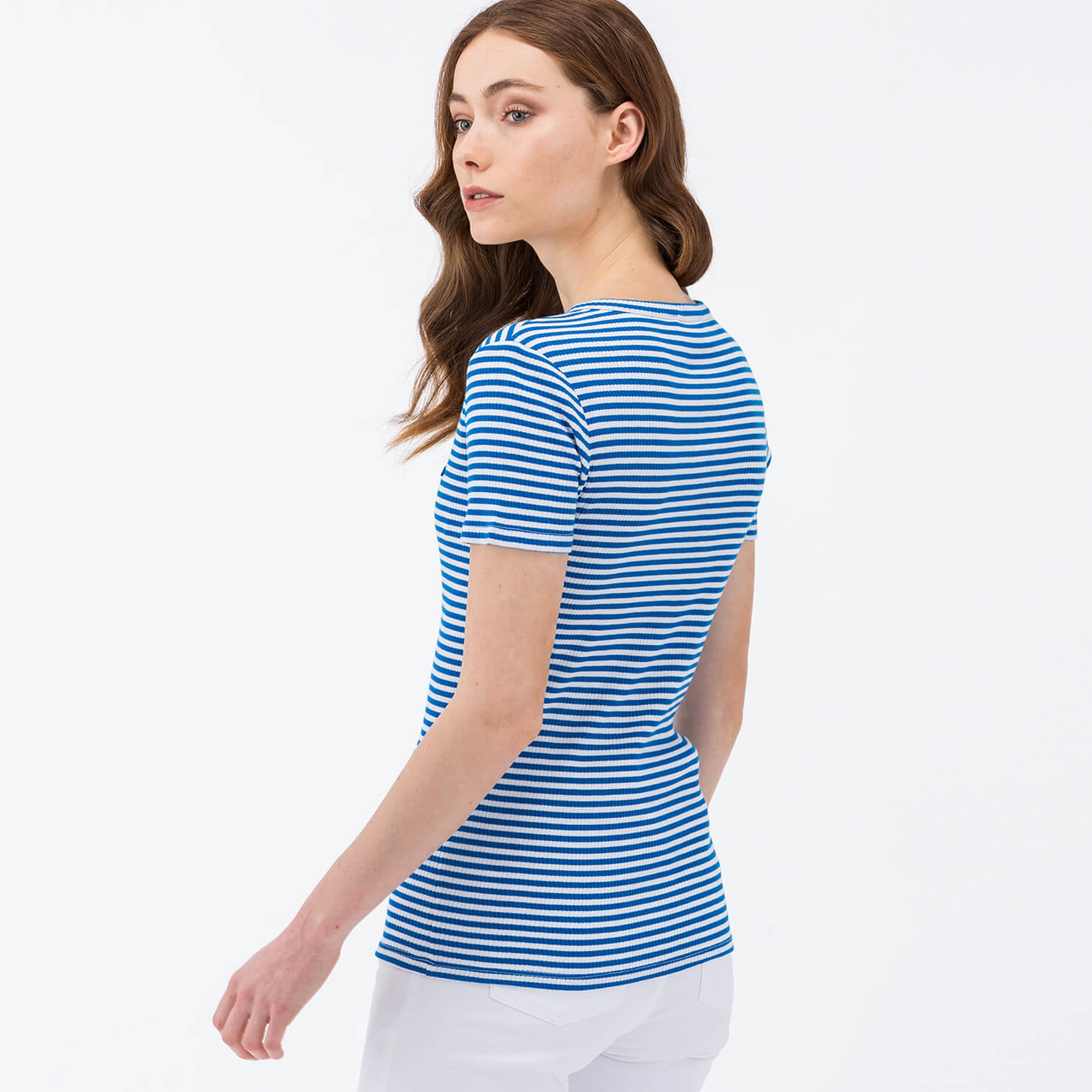 Lacoste Kadın Mavi T-Shirt