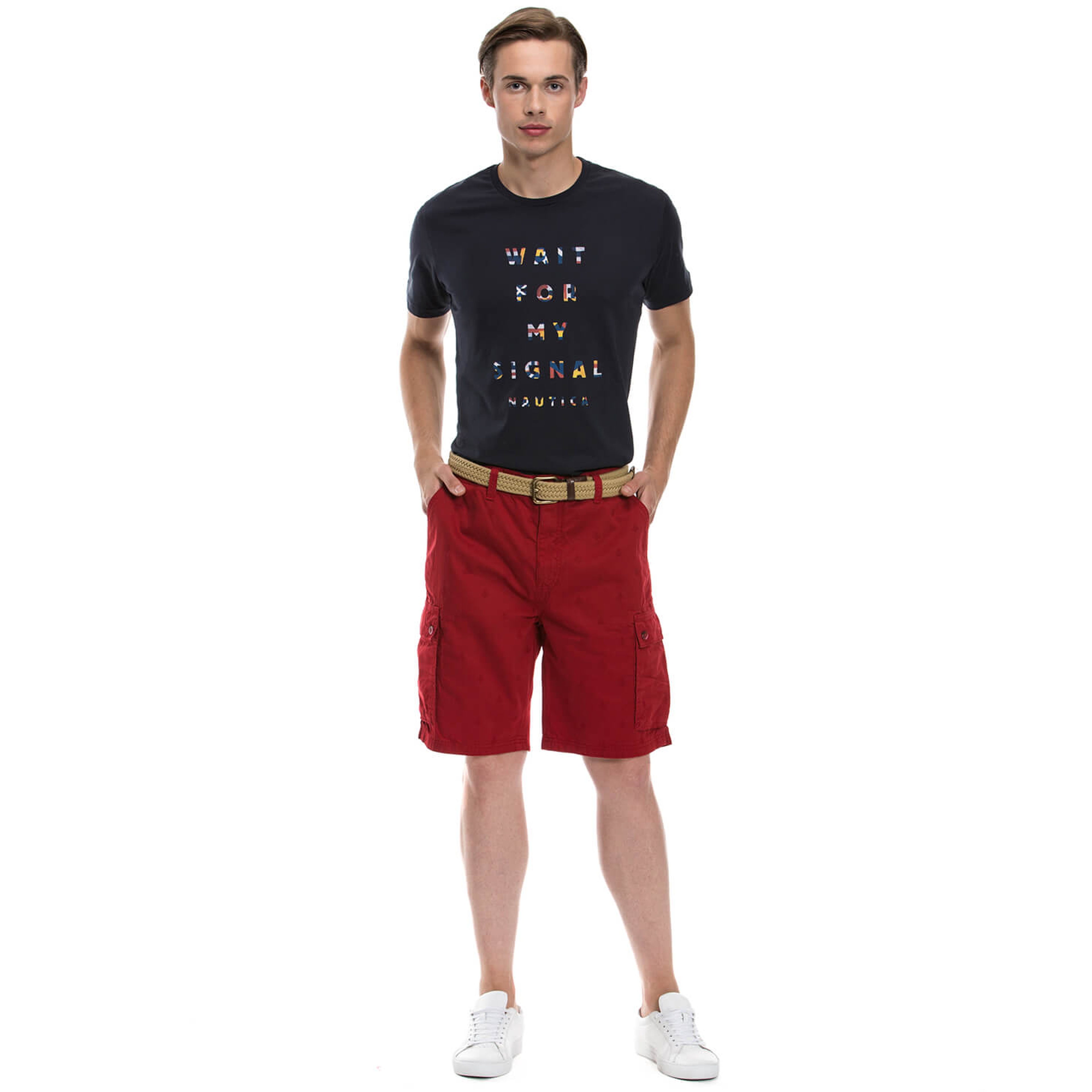 Nautica Erkek Kırmızı Regular Fit Şort