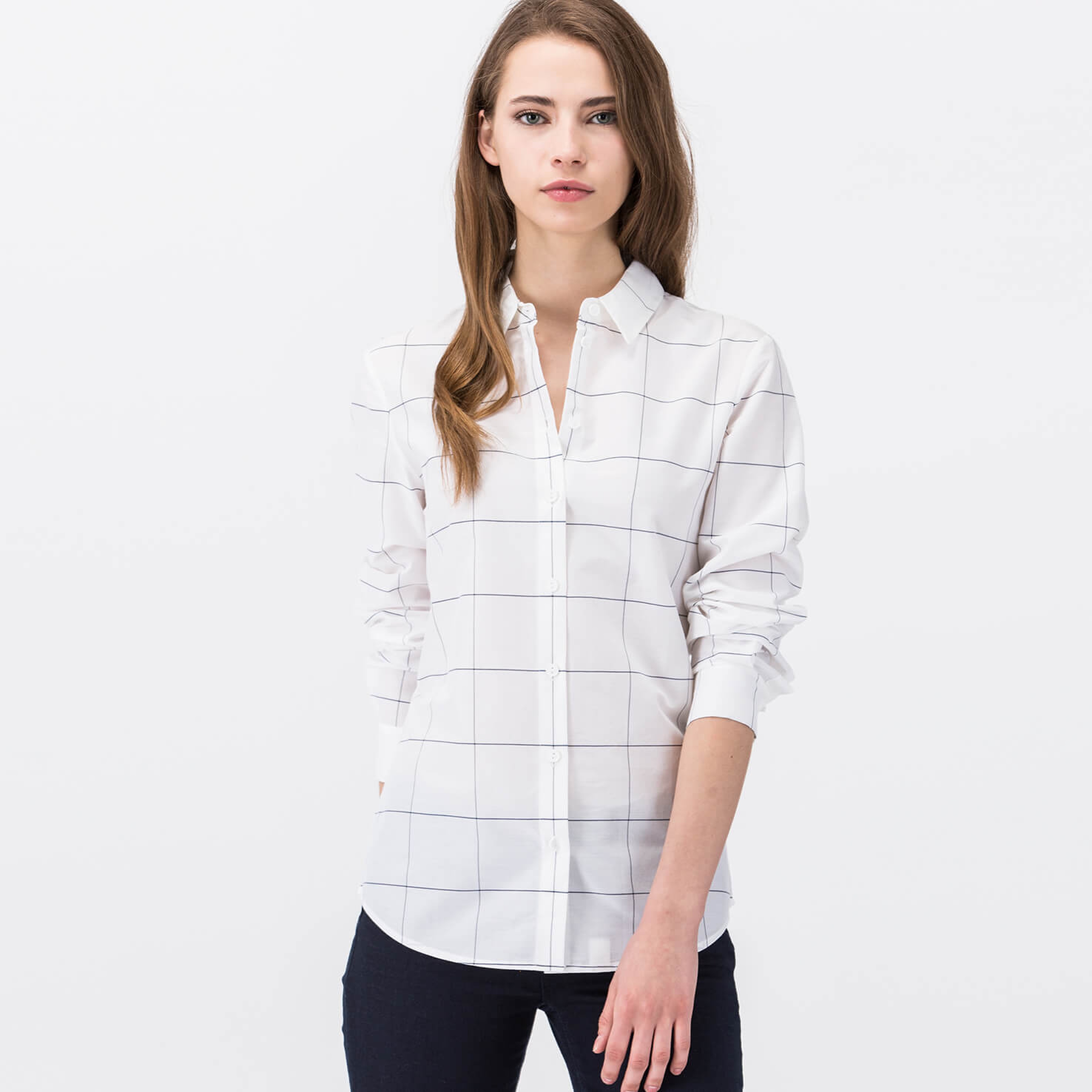 Lacoste Kadın Beyaz Gömlek