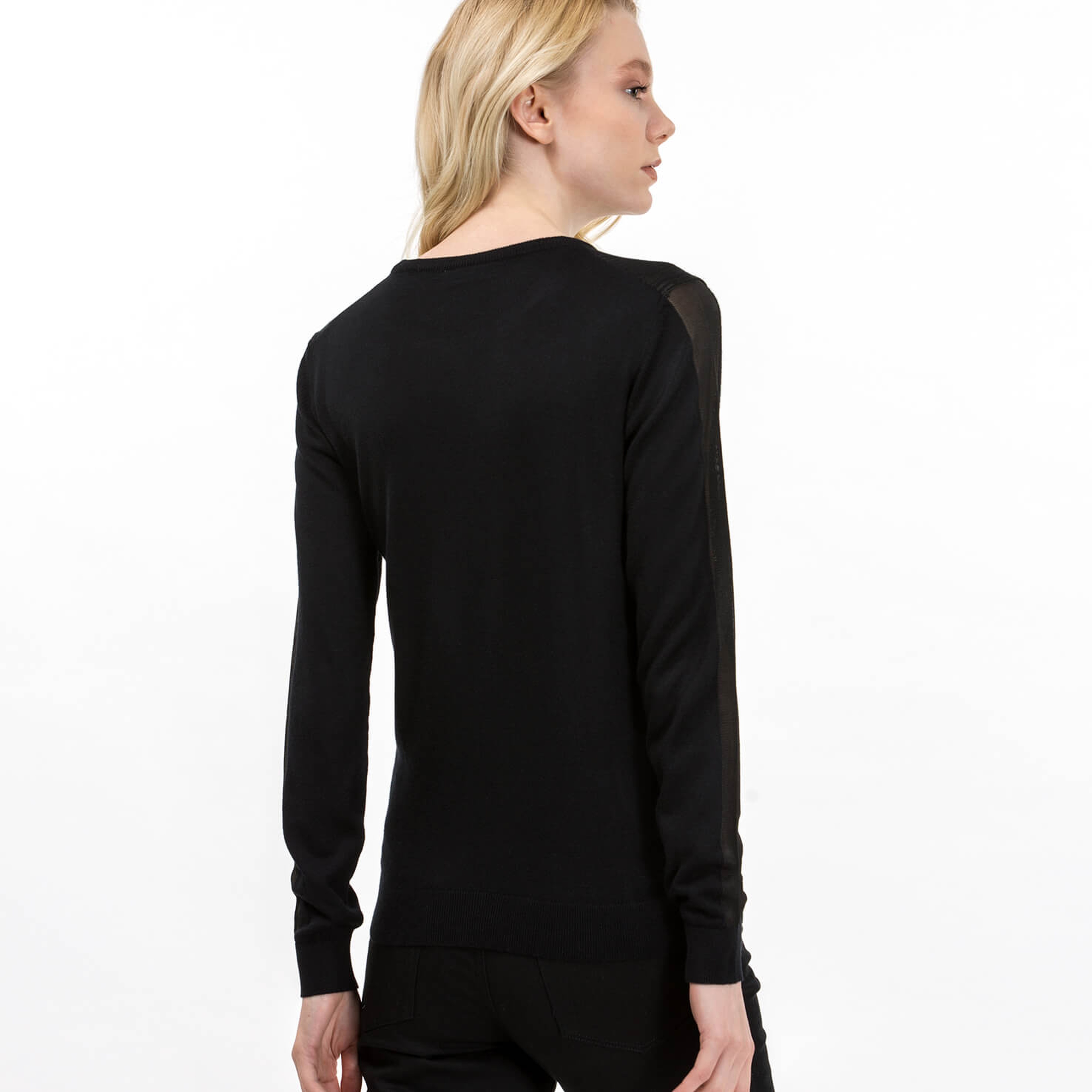 Lacoste Kadın Siyah Triko