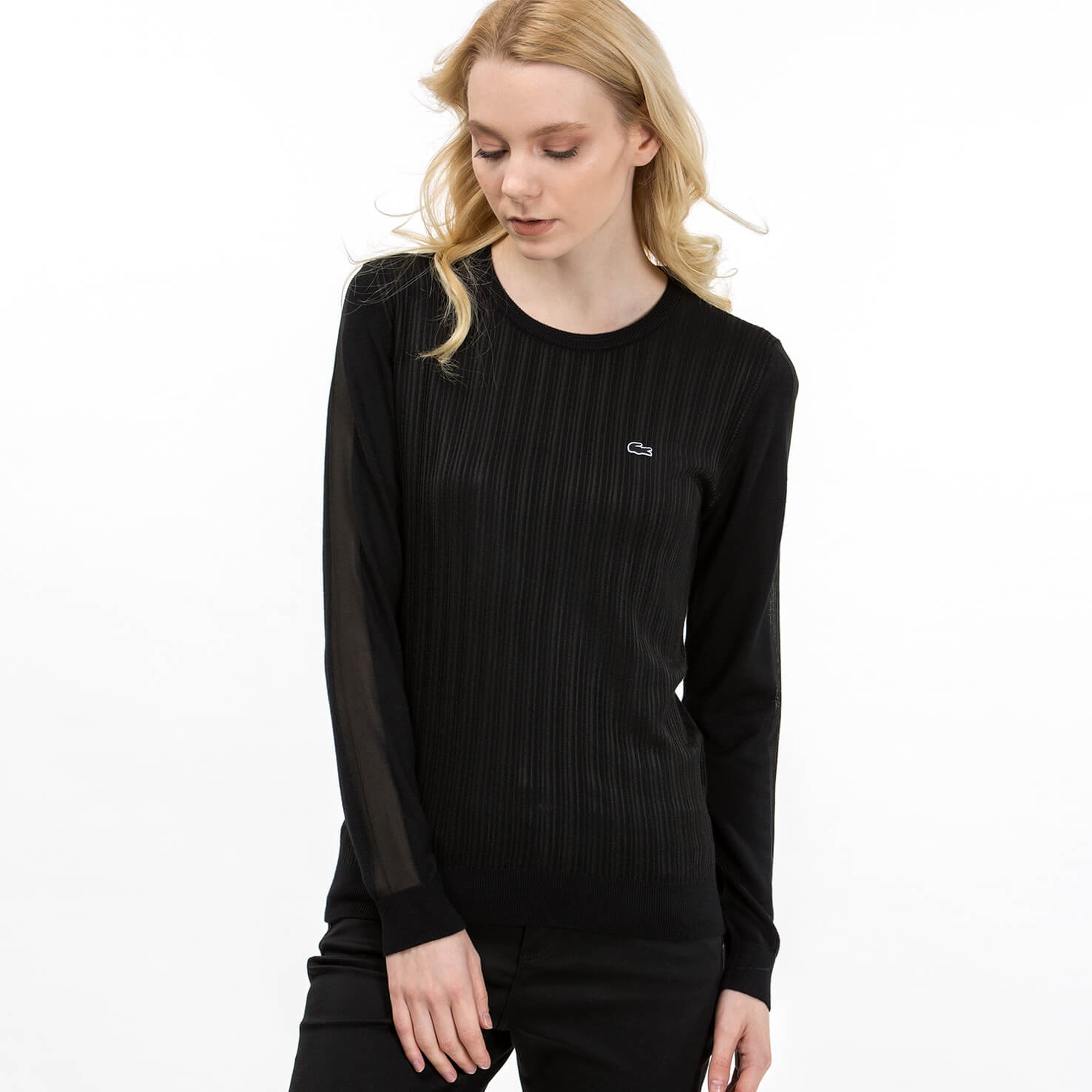 Lacoste Kadın Siyah Triko