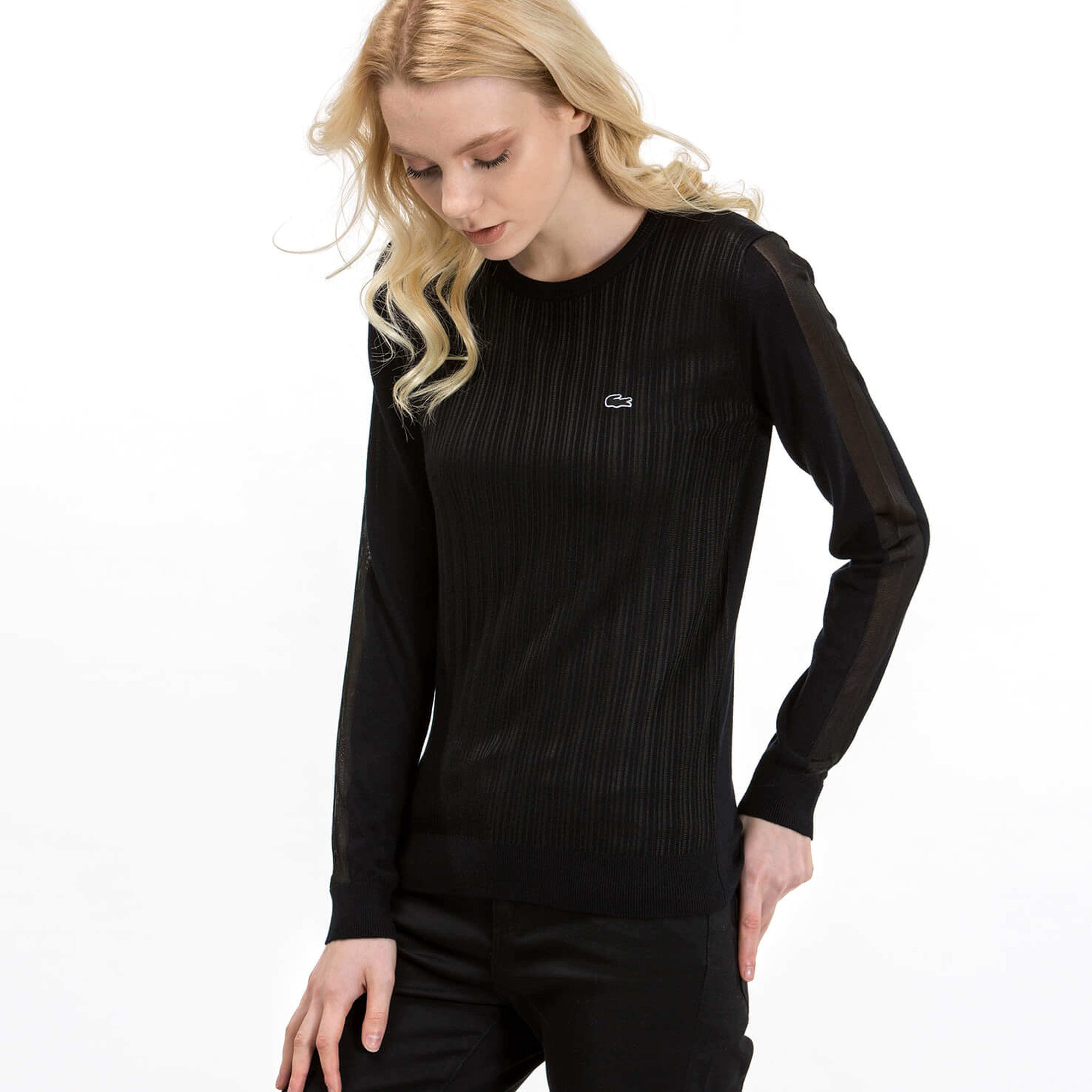 Lacoste Kadın Siyah Triko