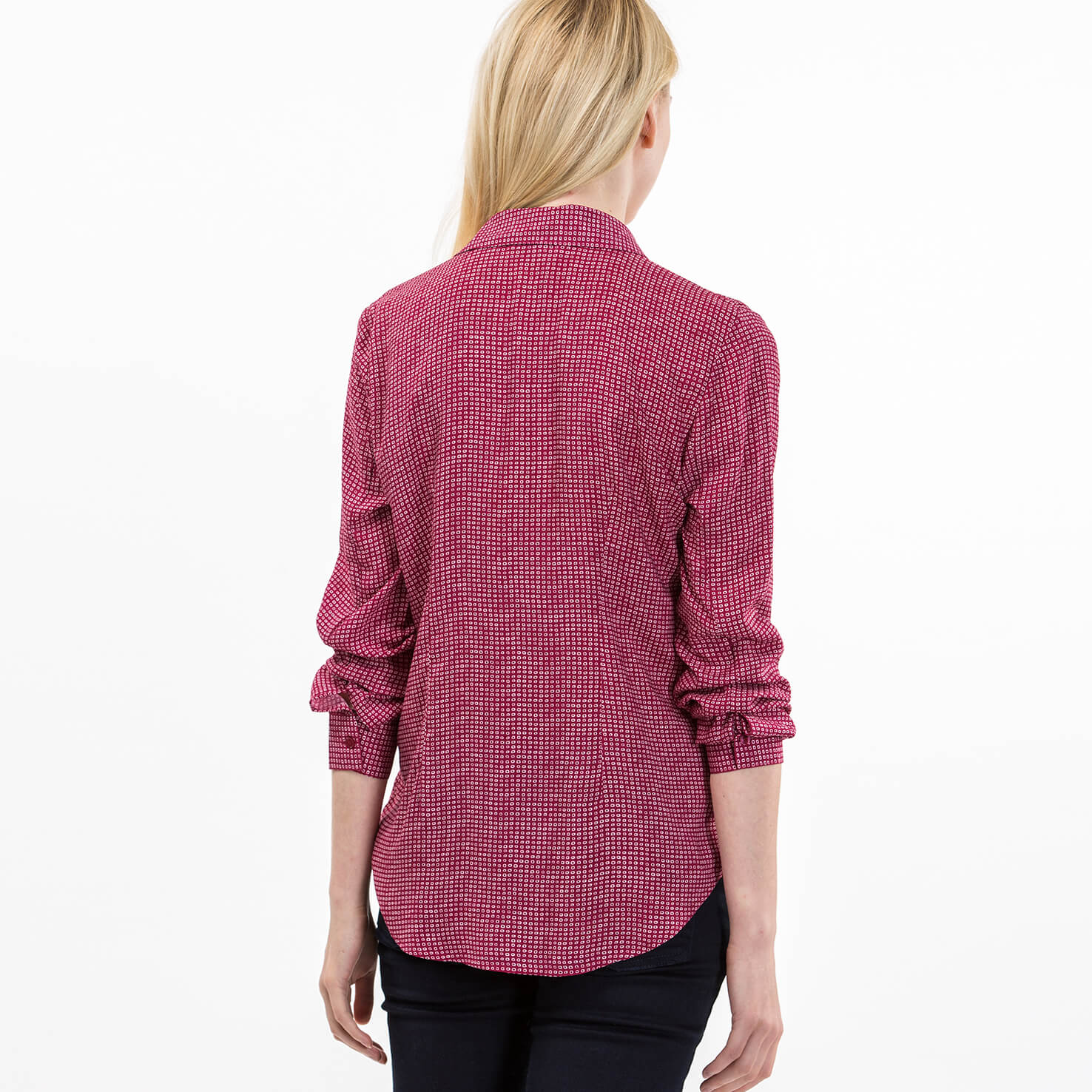 Lacoste Kadın Bordo Uzun Kollu Gömlek