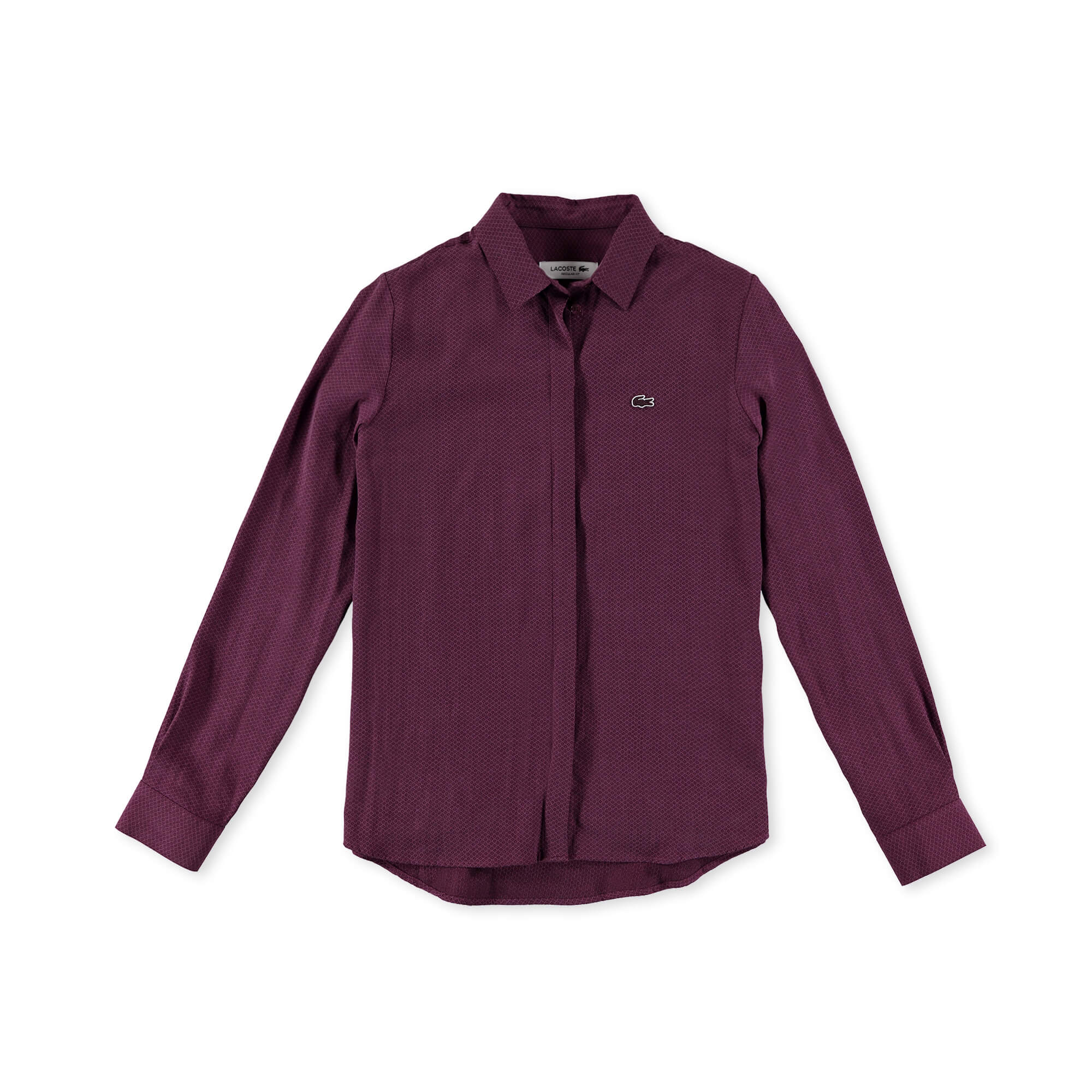 Lacoste Kadın Bordo Uzun Kollu Gömlek