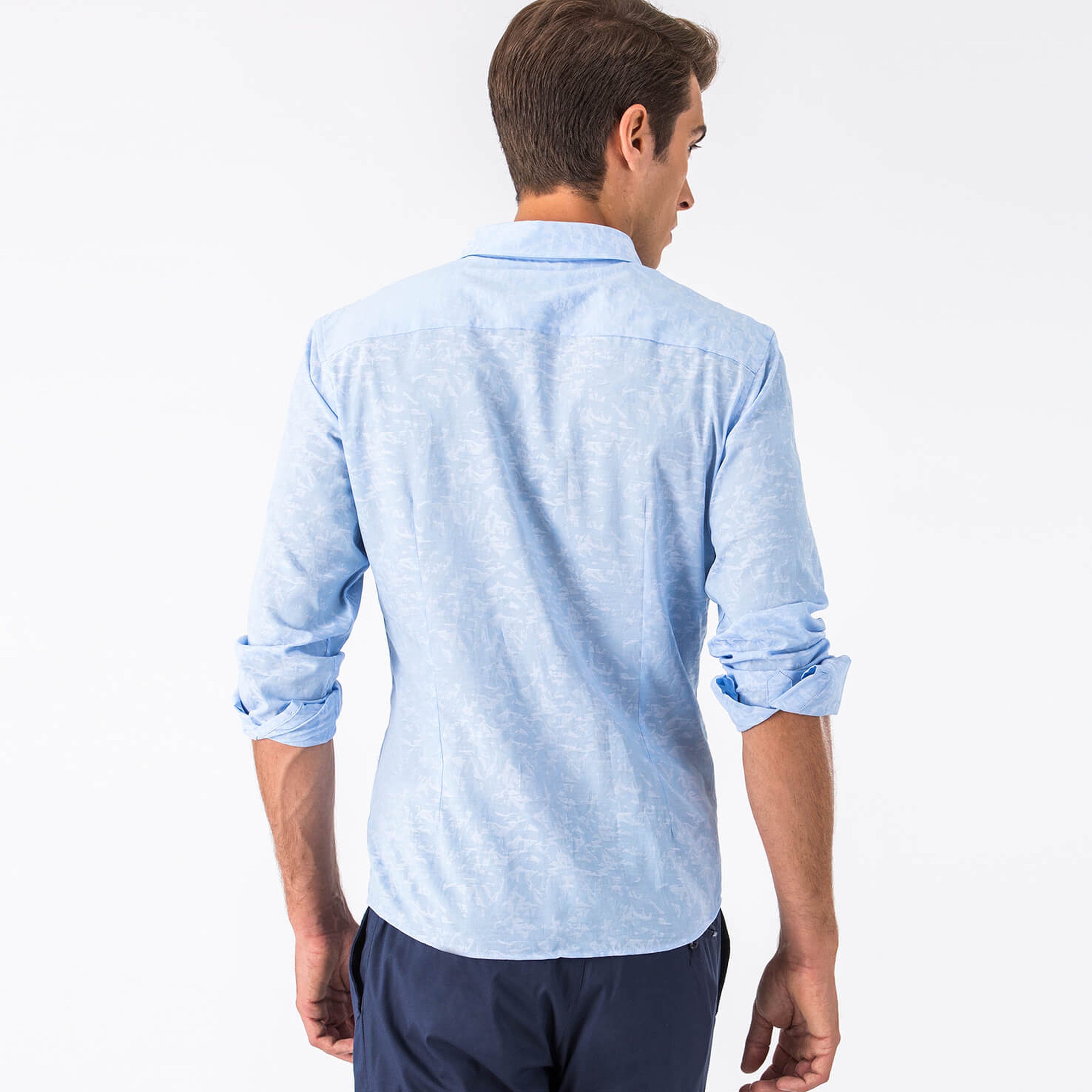 Lacoste Erkek Slim Fit Mavi Gömlek