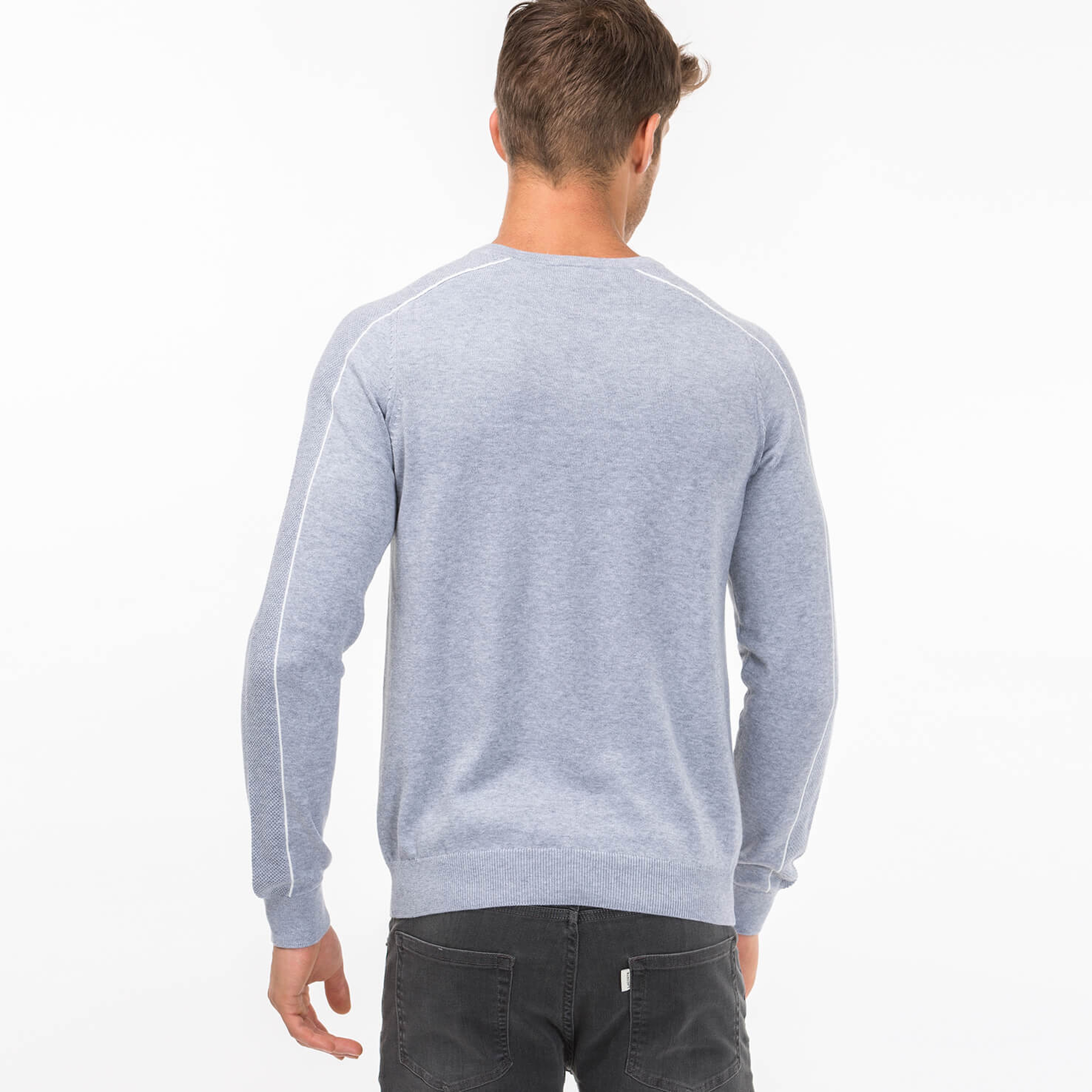 Lacoste Erkek Gri Triko