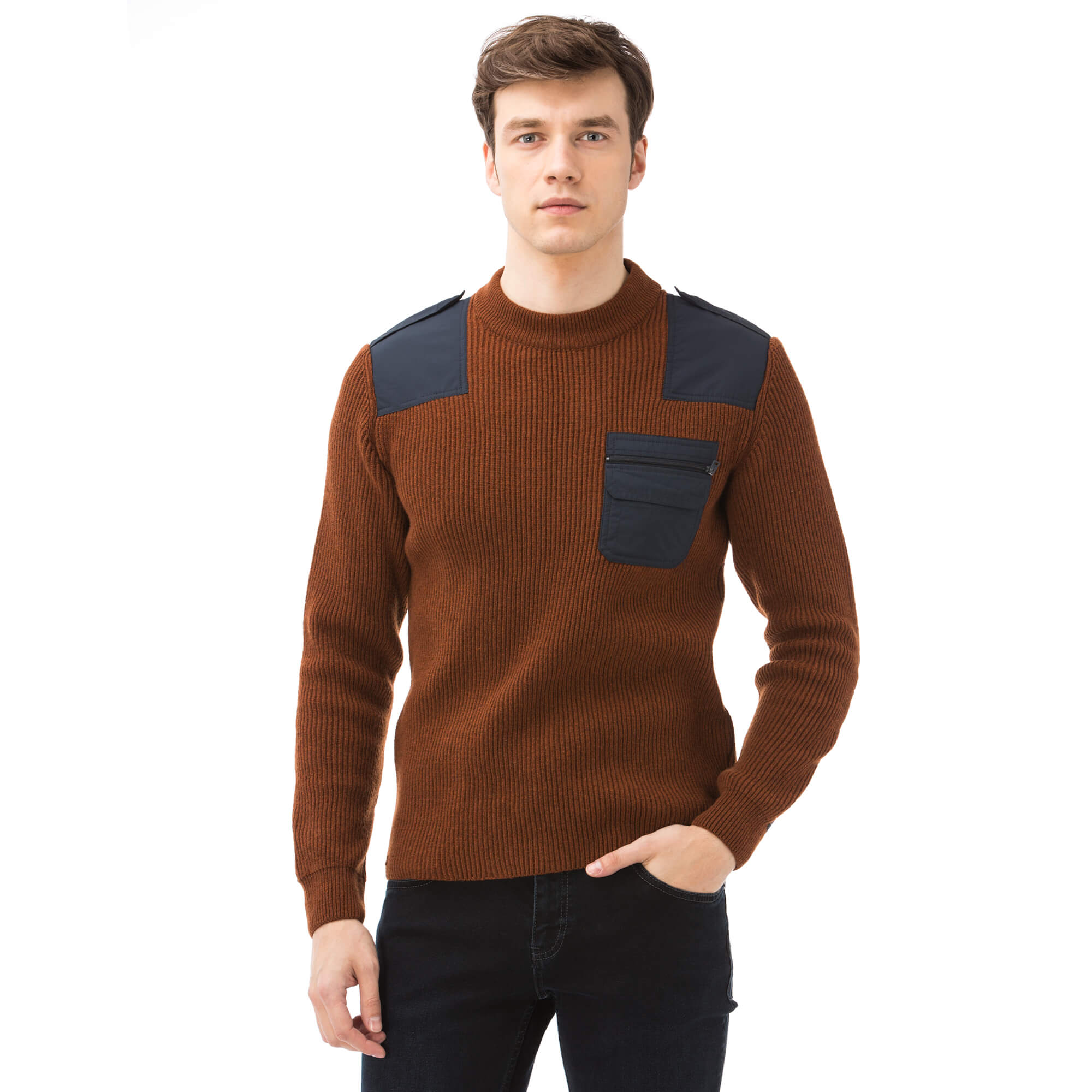 Lacoste Erkek Kahverengi Triko