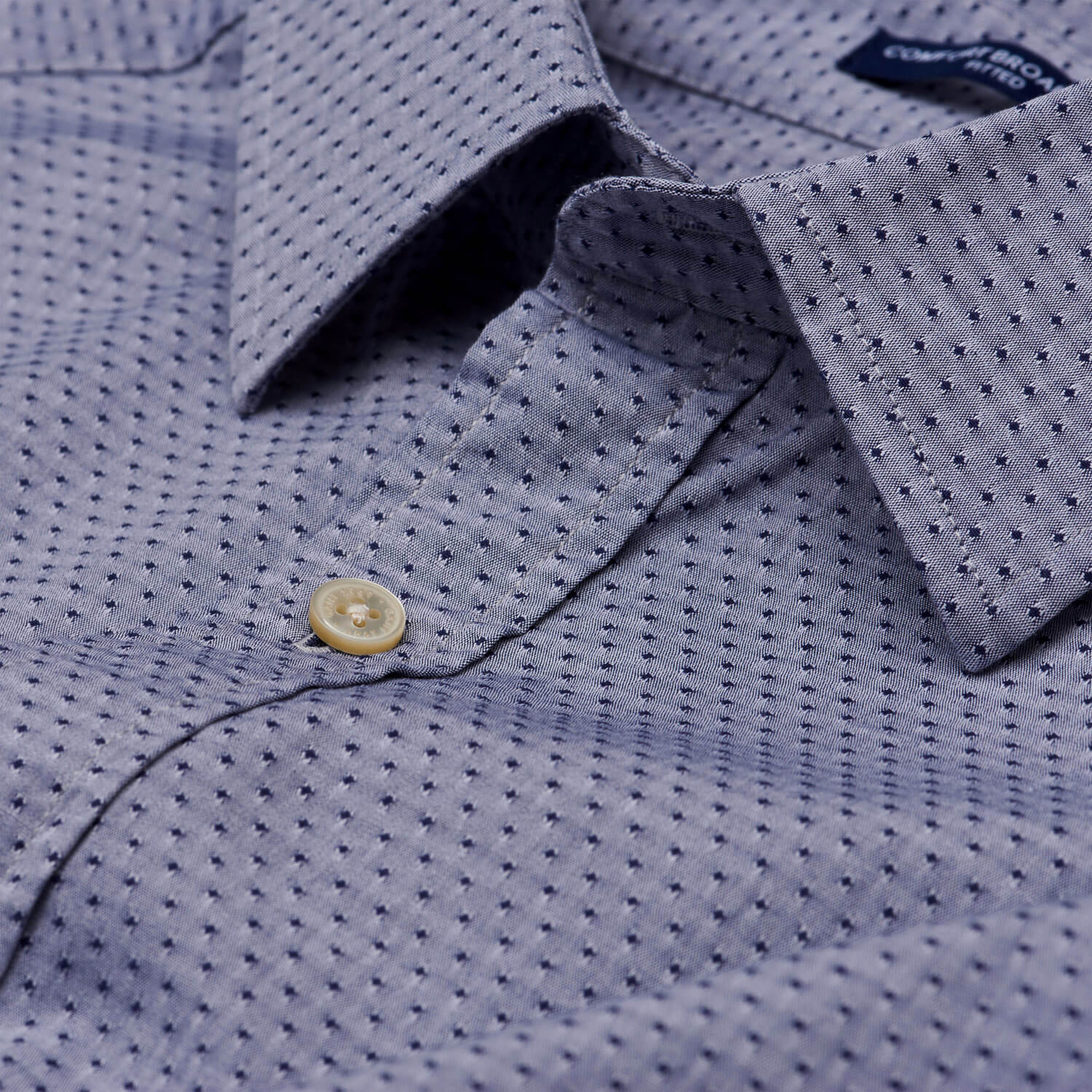 Gant Erkek Lacivert Uzun Kollu Slim Fit Gömlek