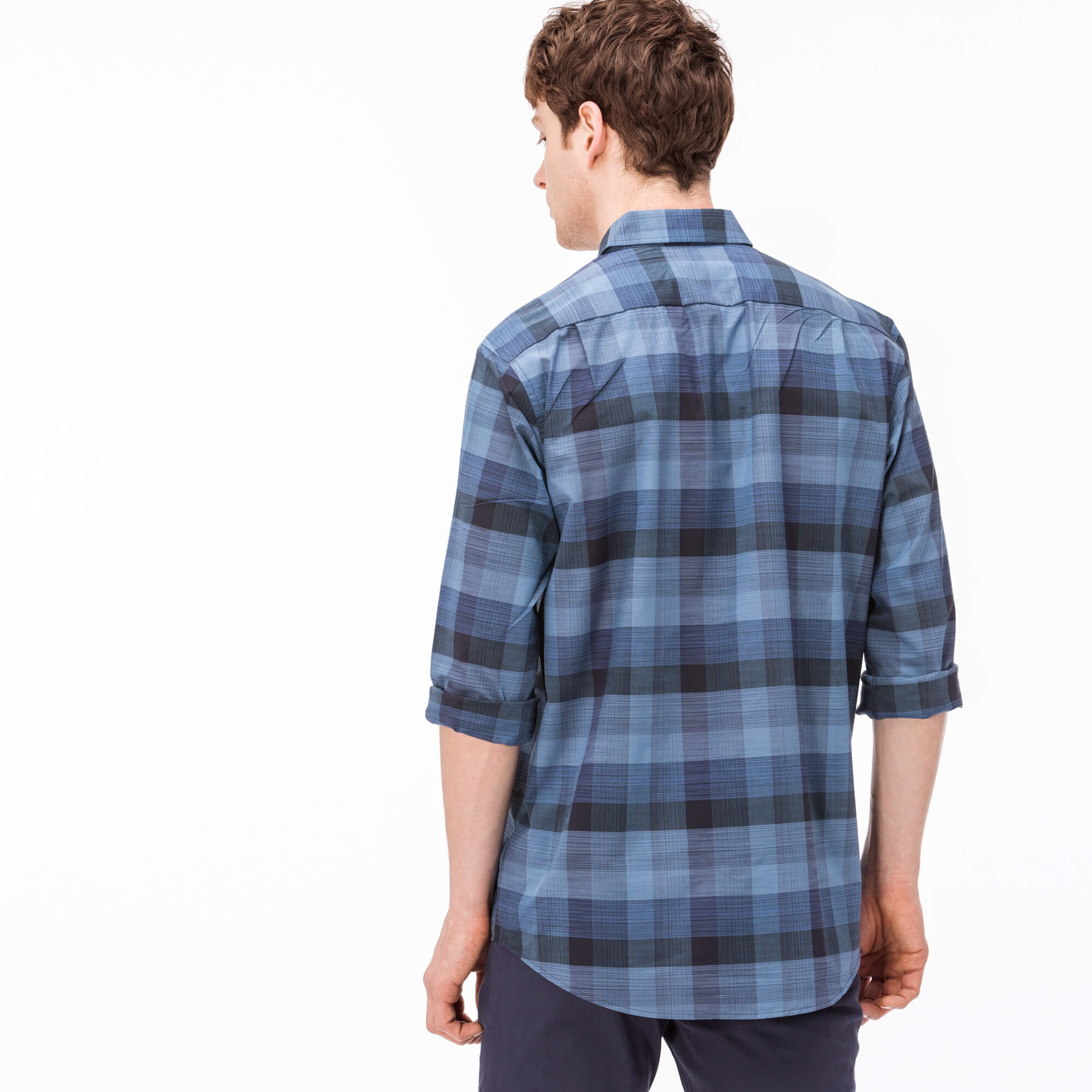 Lacoste Erkek Lacivert Regular Fit Uzun Kollu Gömlek