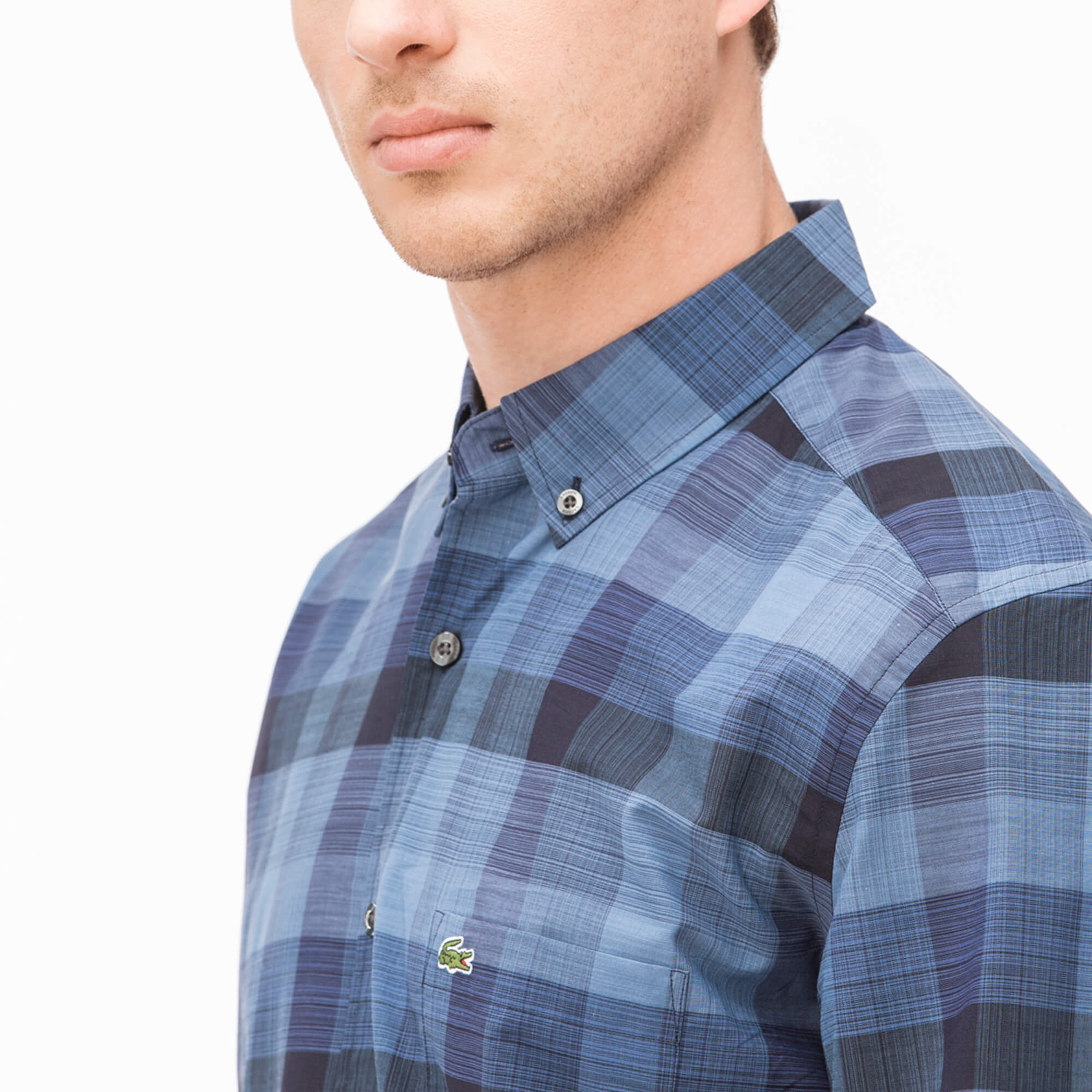 Lacoste Erkek Lacivert Regular Fit Uzun Kollu Gömlek