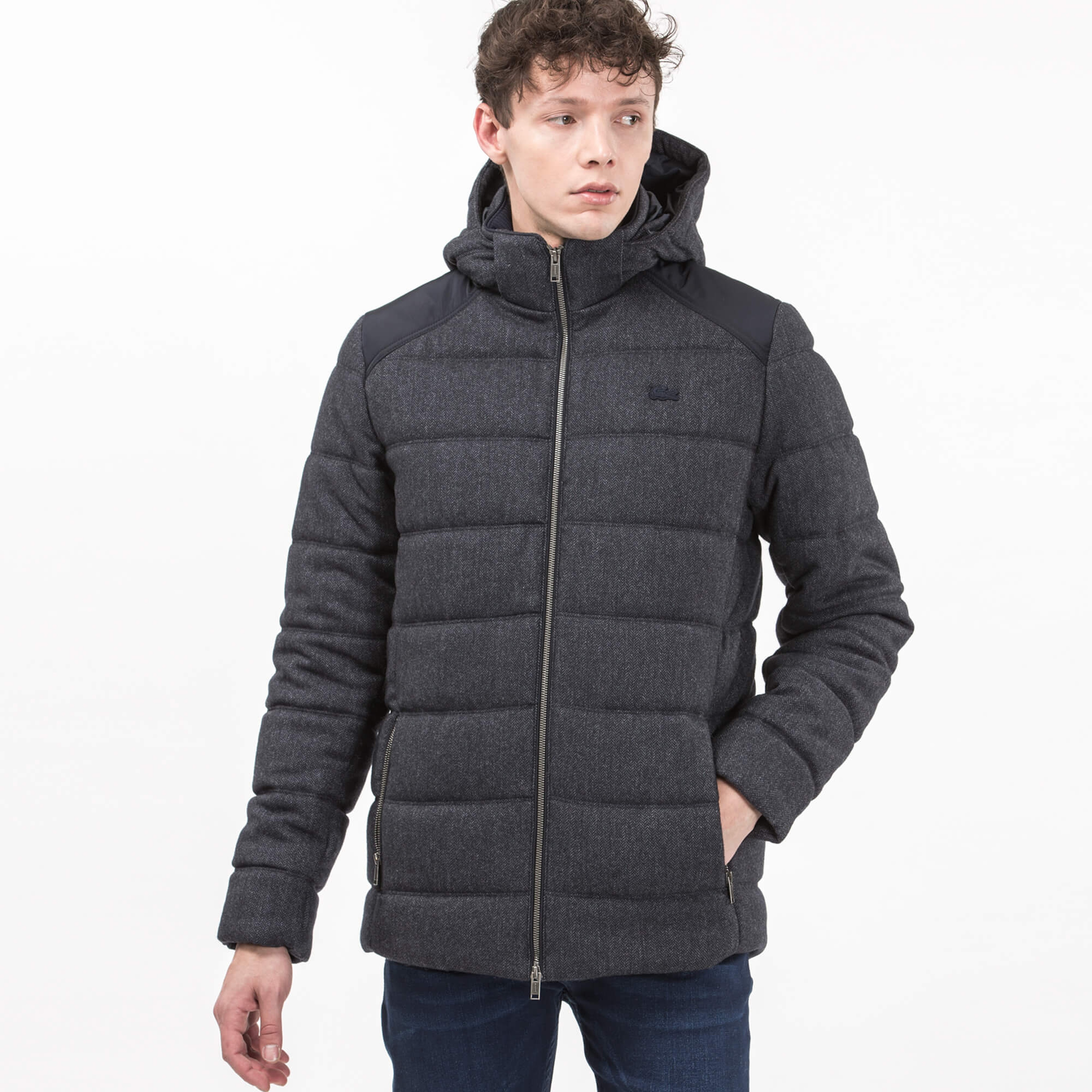 Lacoste Erkek Lacivert Mont