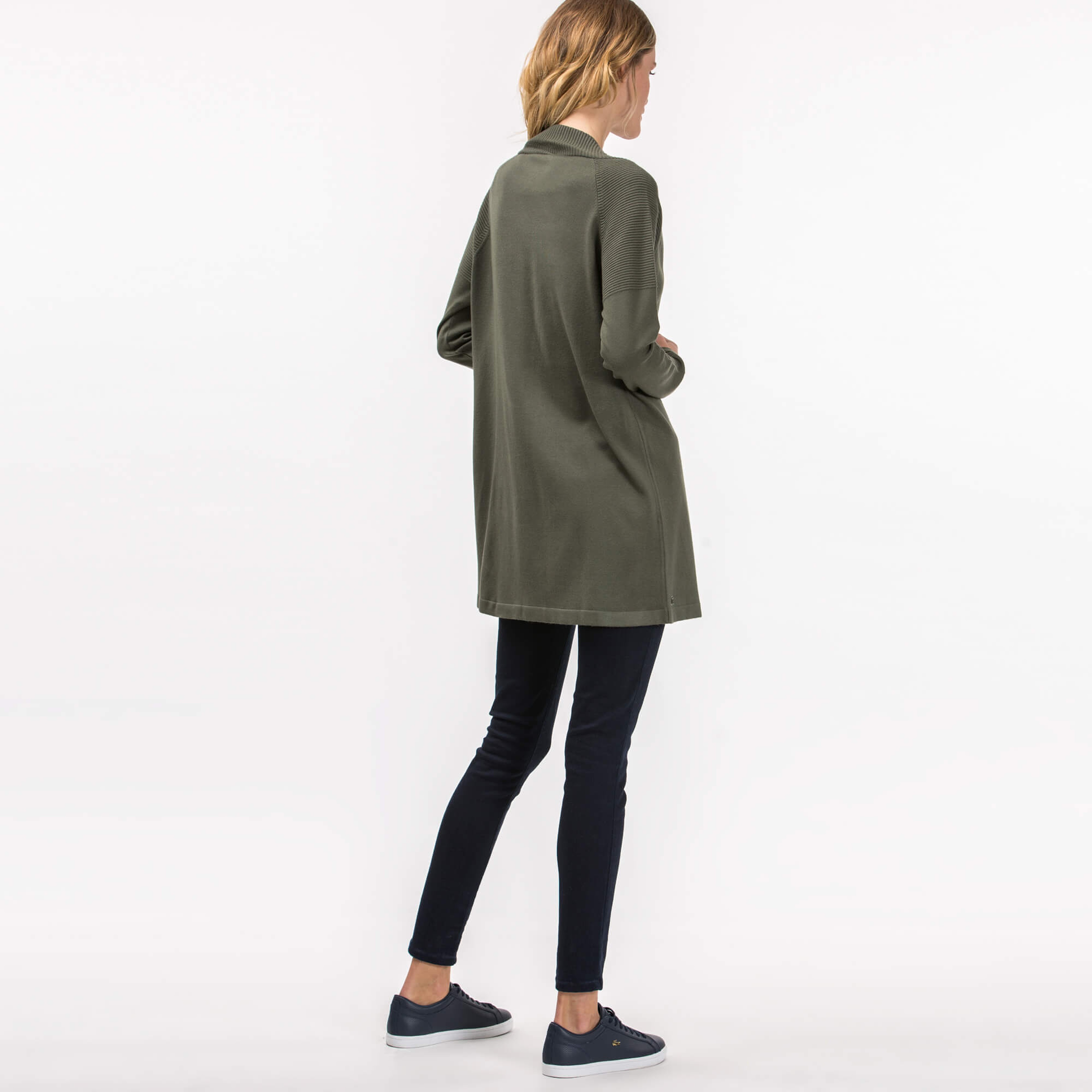 Lacoste Kadın Yeşil Triko Hırka