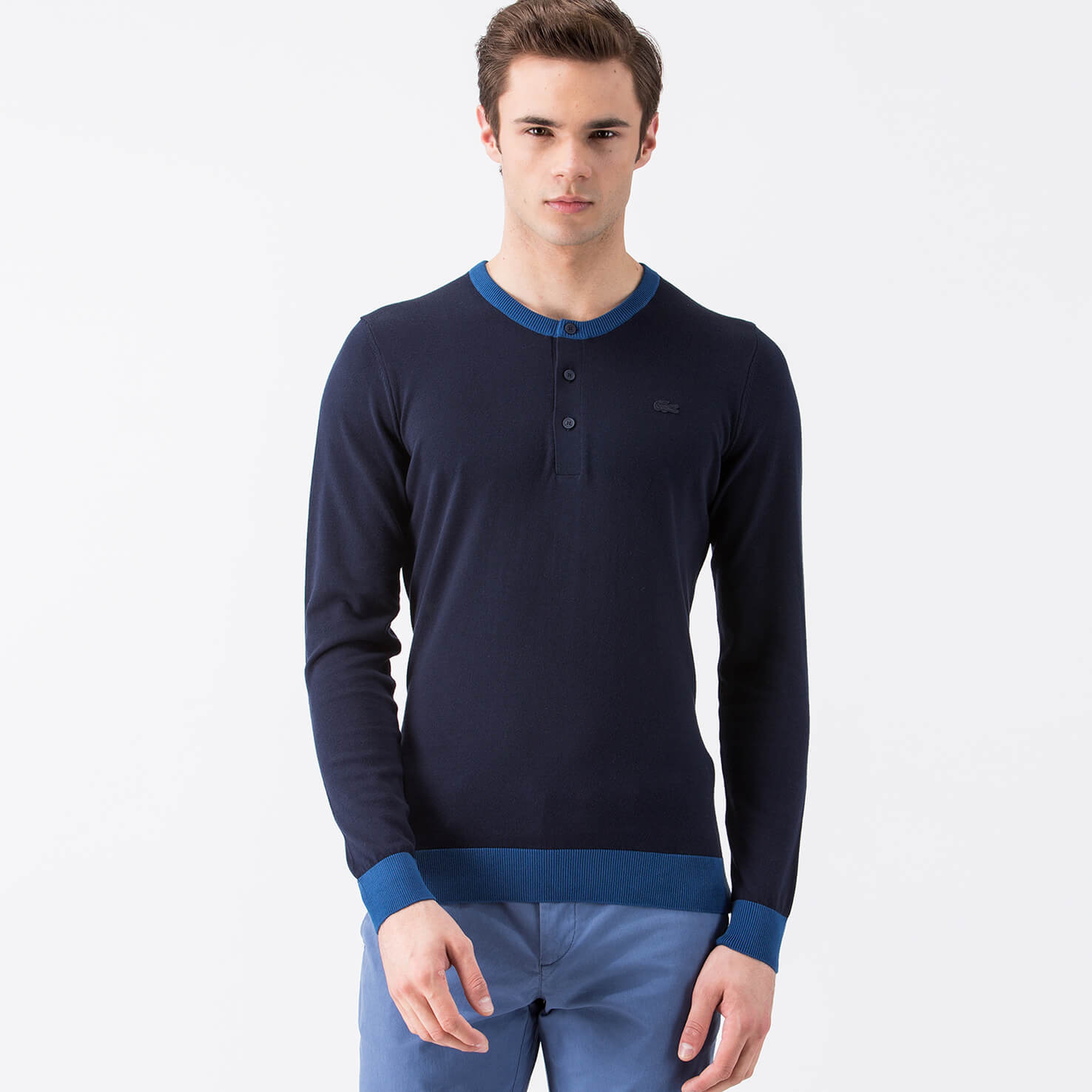 Lacoste Erkek Lacivert Triko