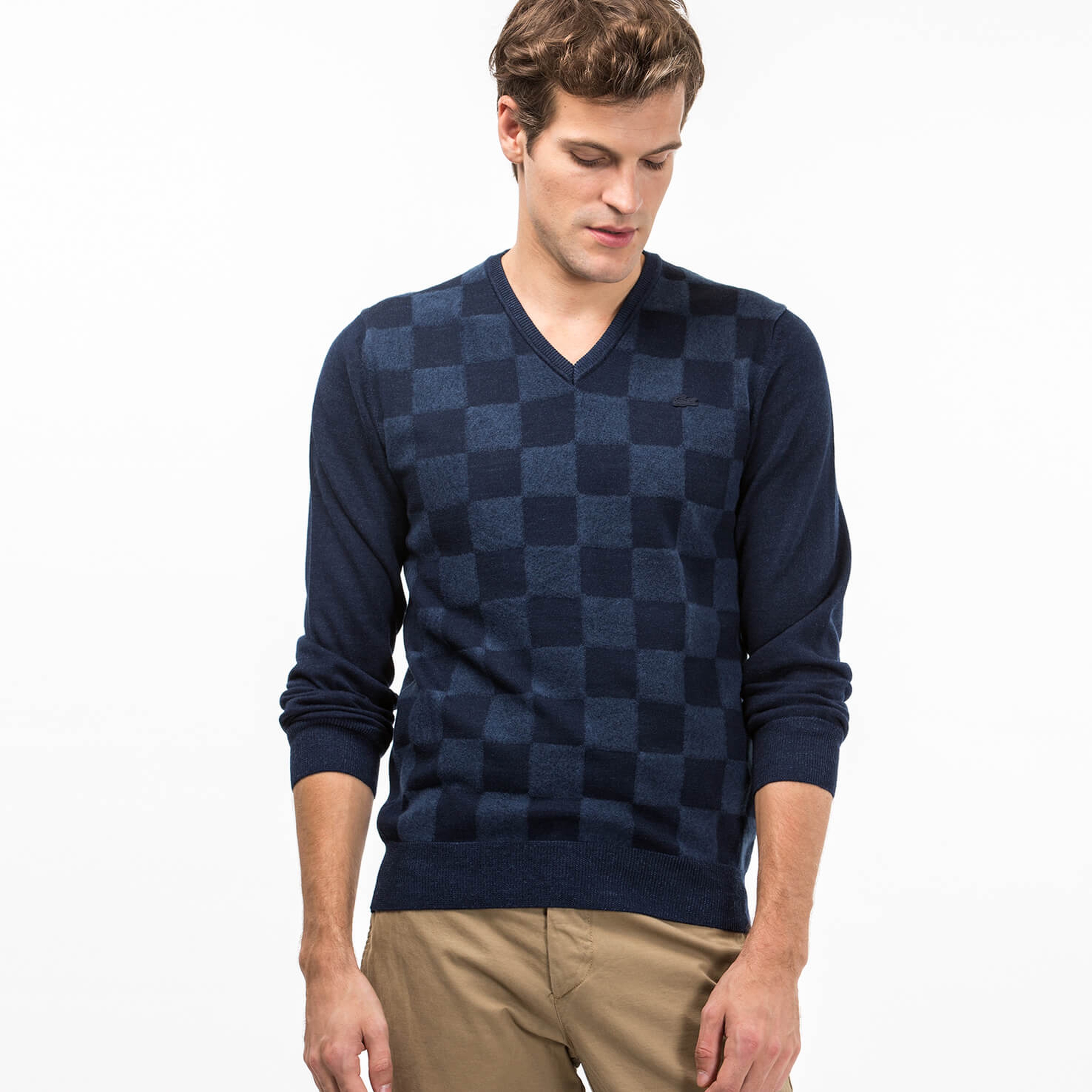 Lacoste Erkek Lacivert Triko