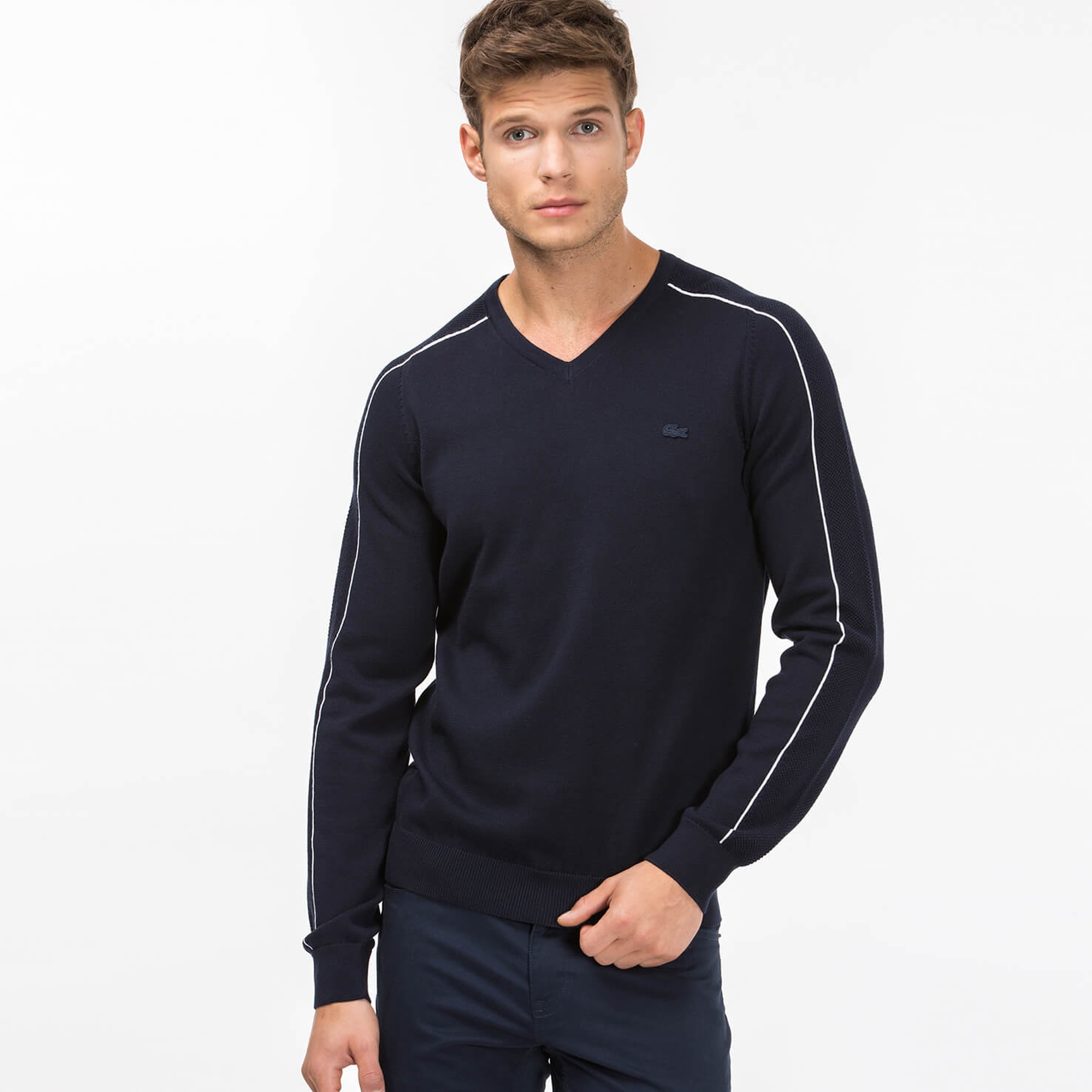 Lacoste Erkek Lacivert Triko