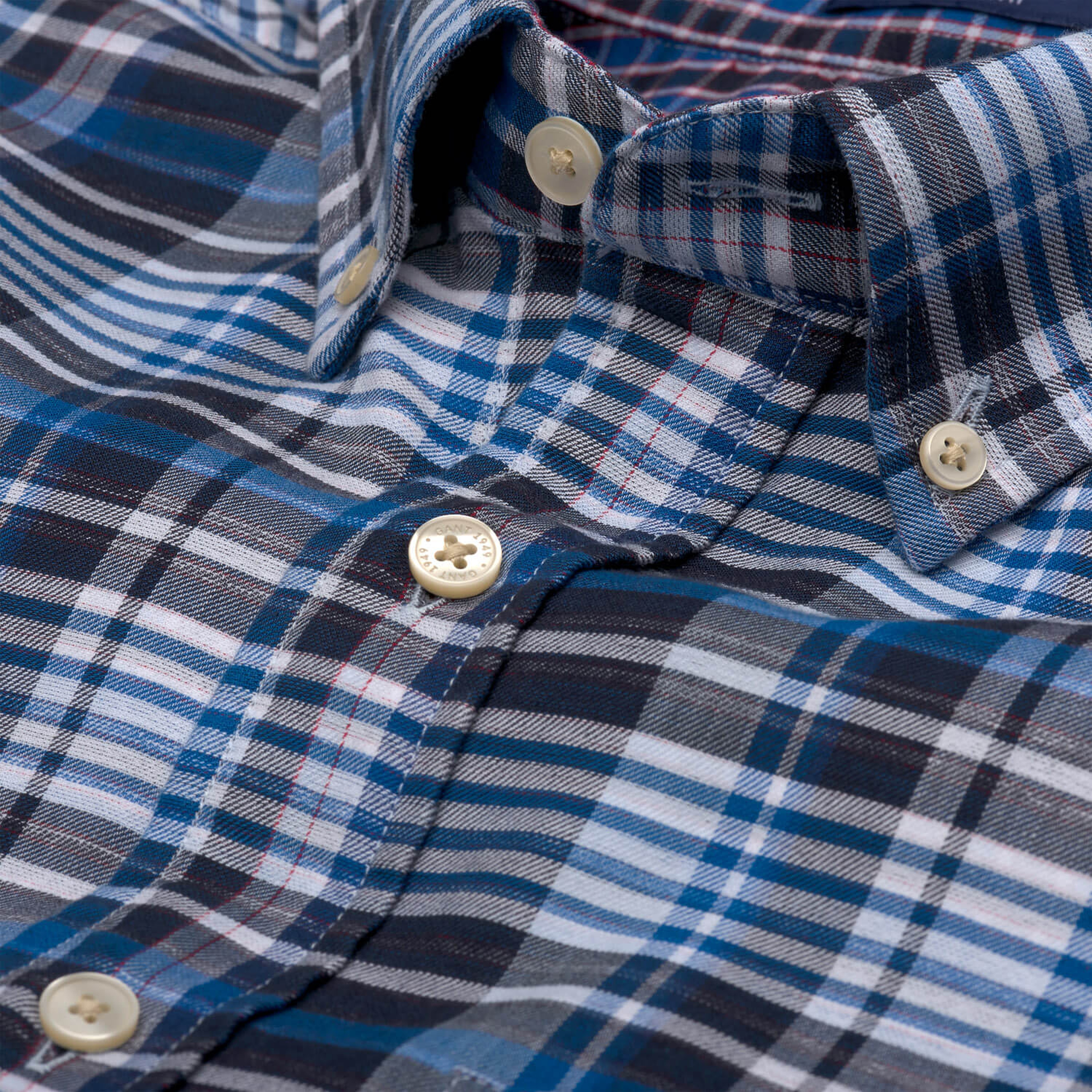 Gant Erkek Lacivert Uzun Kollu Regular Fit Gömlek