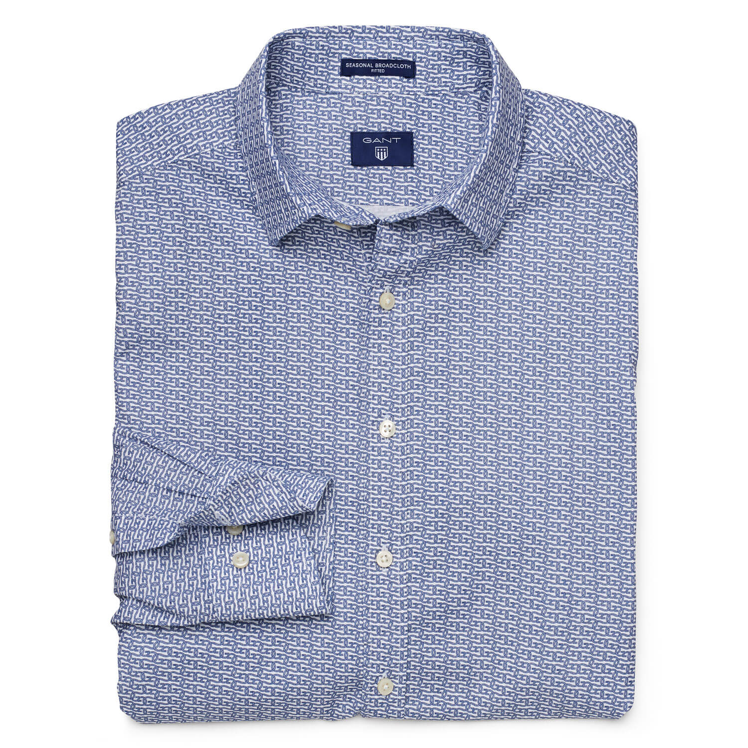 Gant Erkek Lacivert Uzun Kollu Slim Fit Gömlek