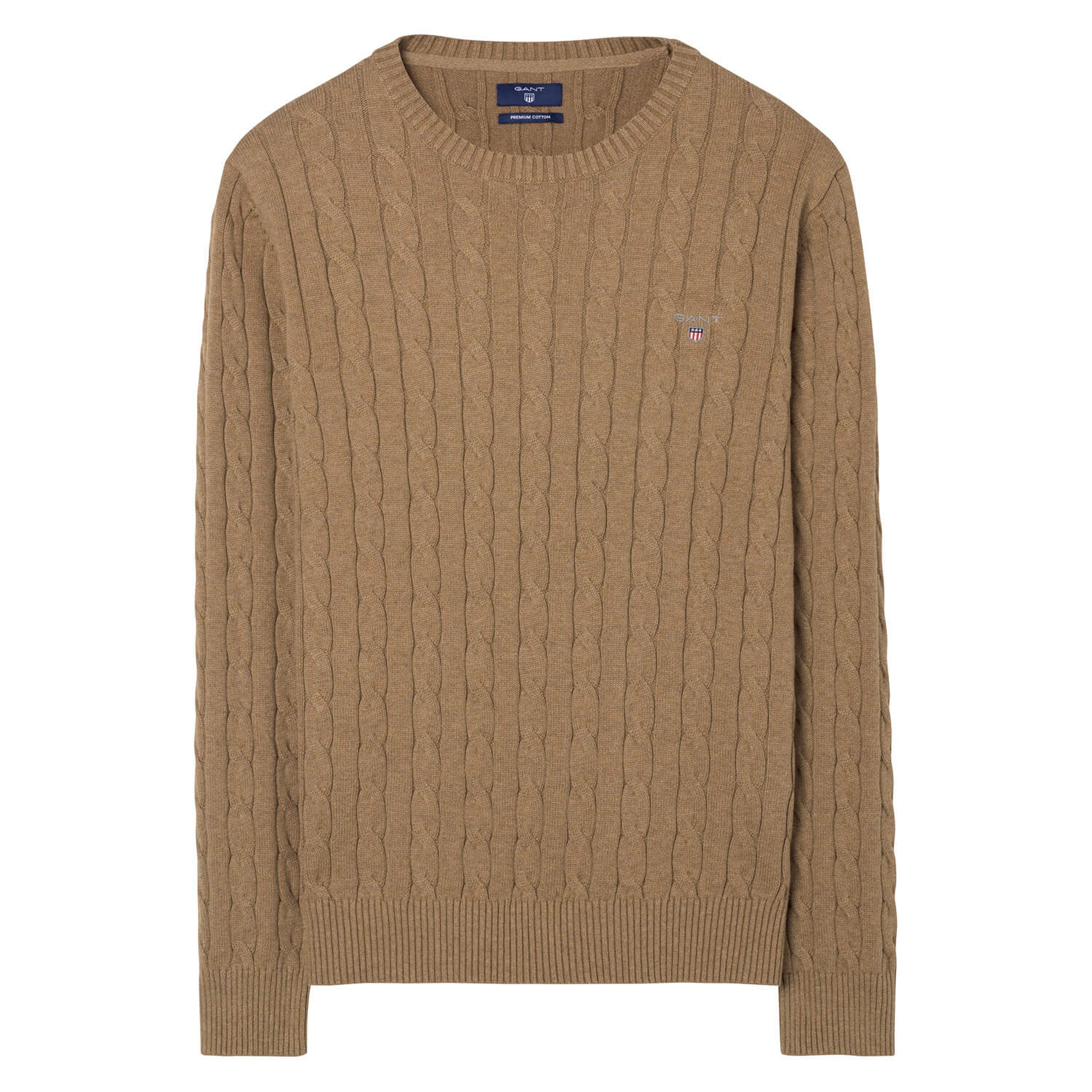 Gant Erkek Kahverengi Saç Örgü Triko