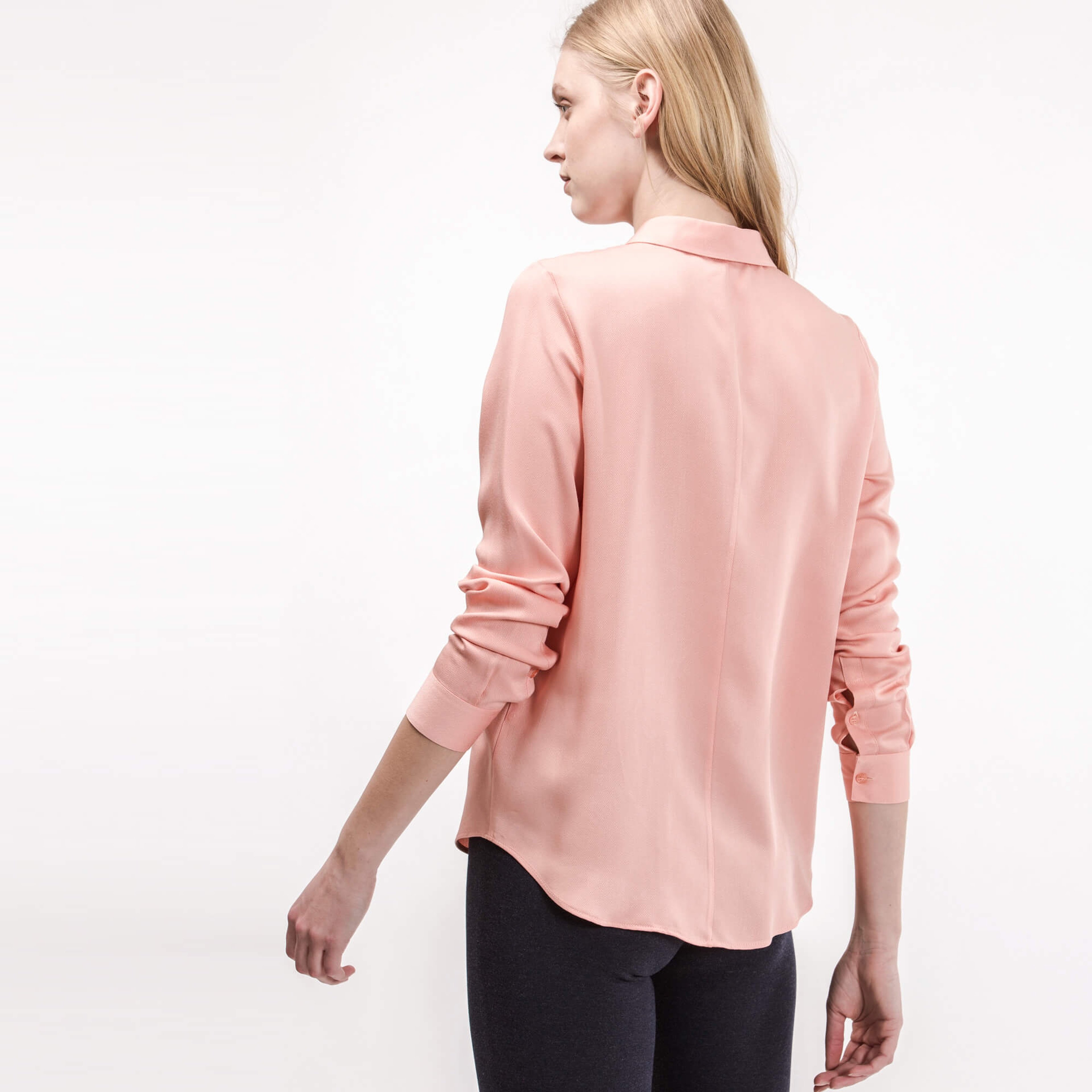 Lacoste Kadın Pembe Uzun Kollu Gömlek