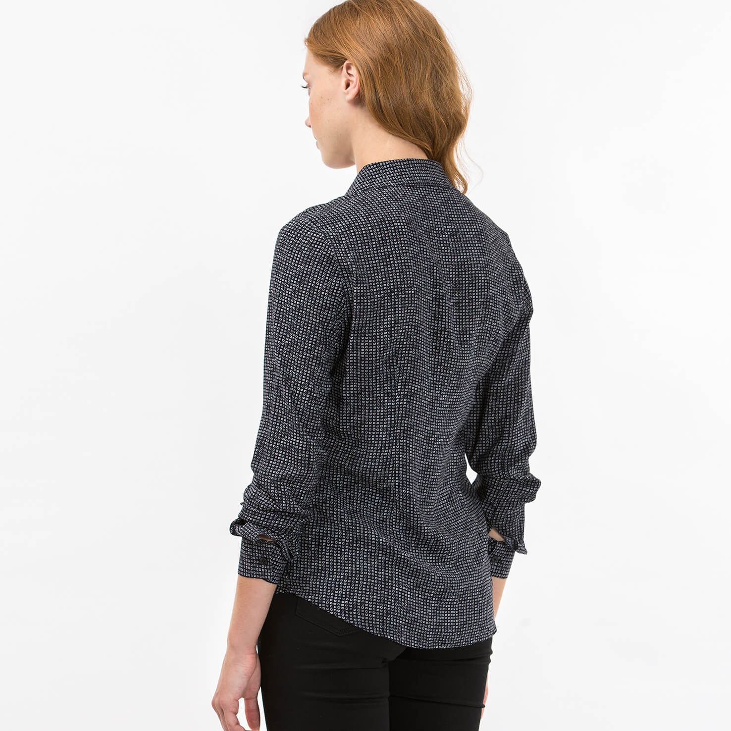 Lacoste Kadın Siyah Uzun Kollu Gömlek