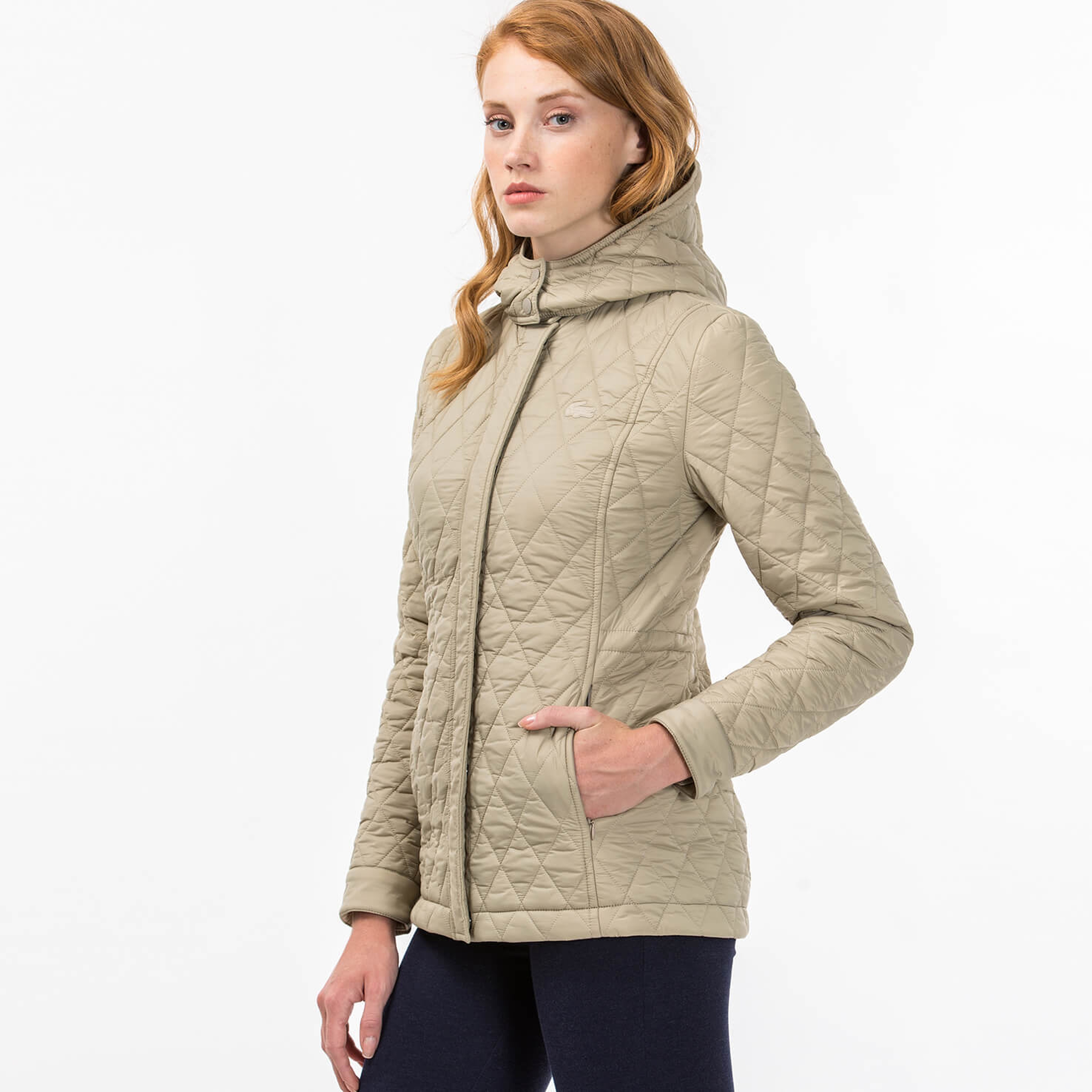 Lacoste Kadın Kahverengi Mont