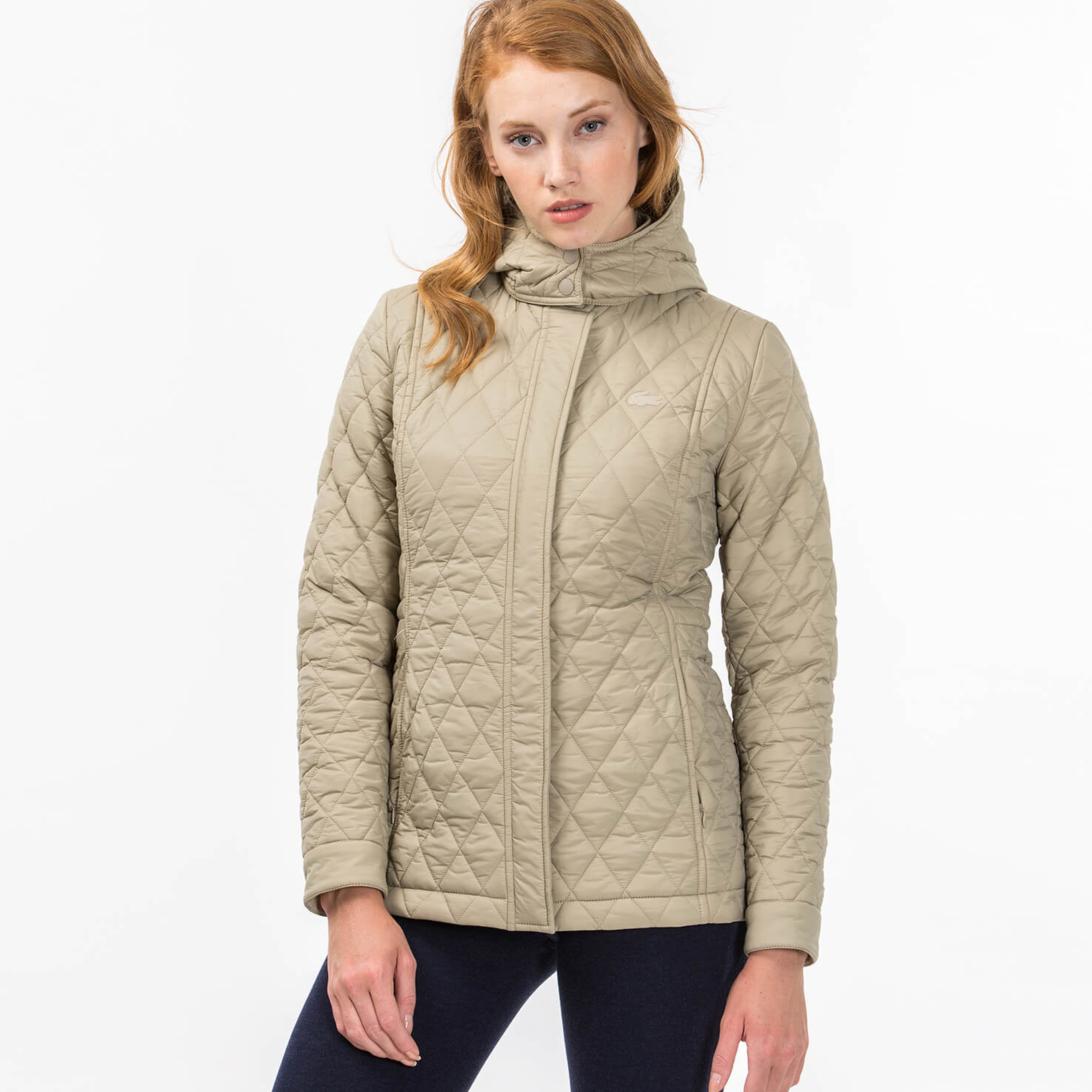 Lacoste Kadın Kahverengi Mont