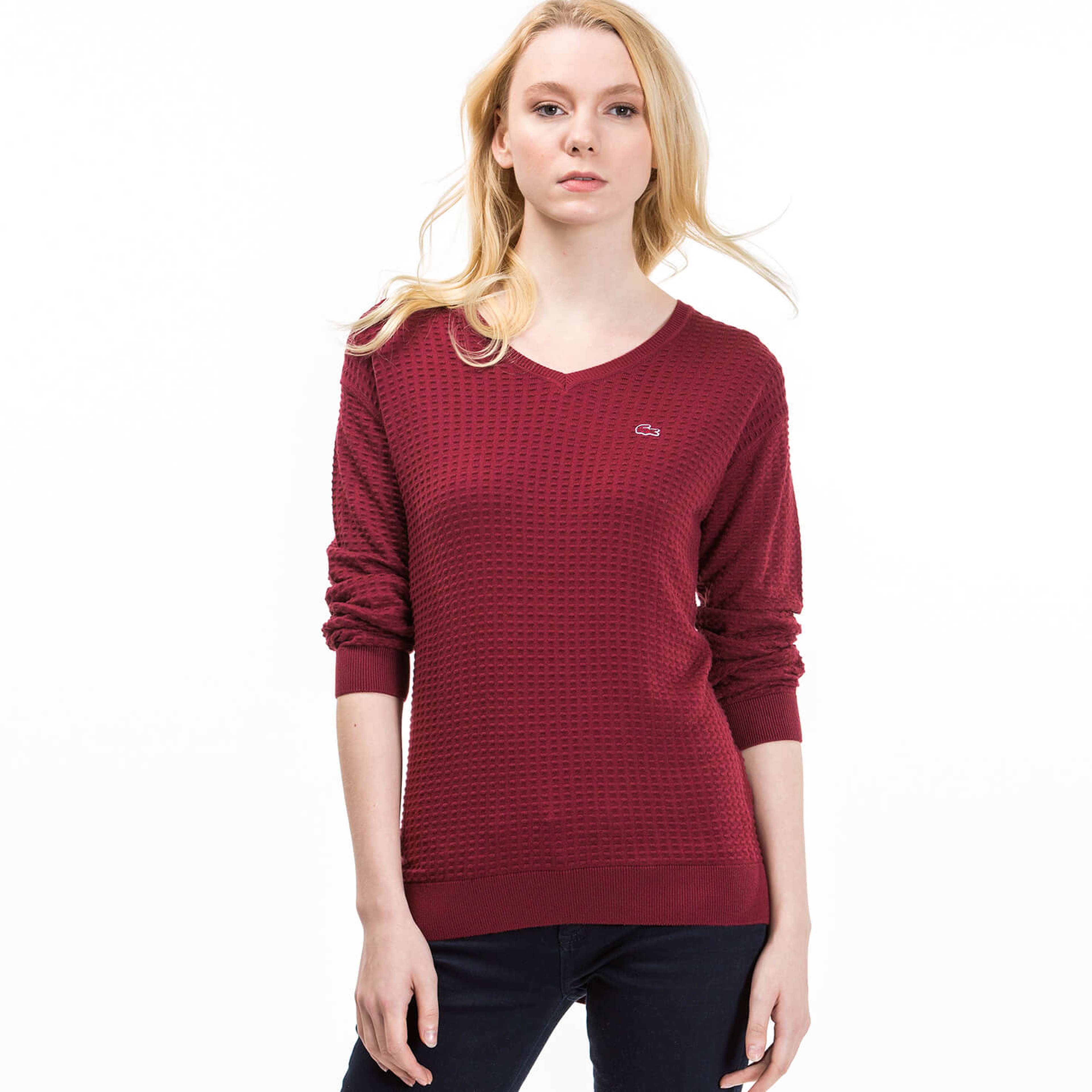 Lacoste Kadın Bordo Triko