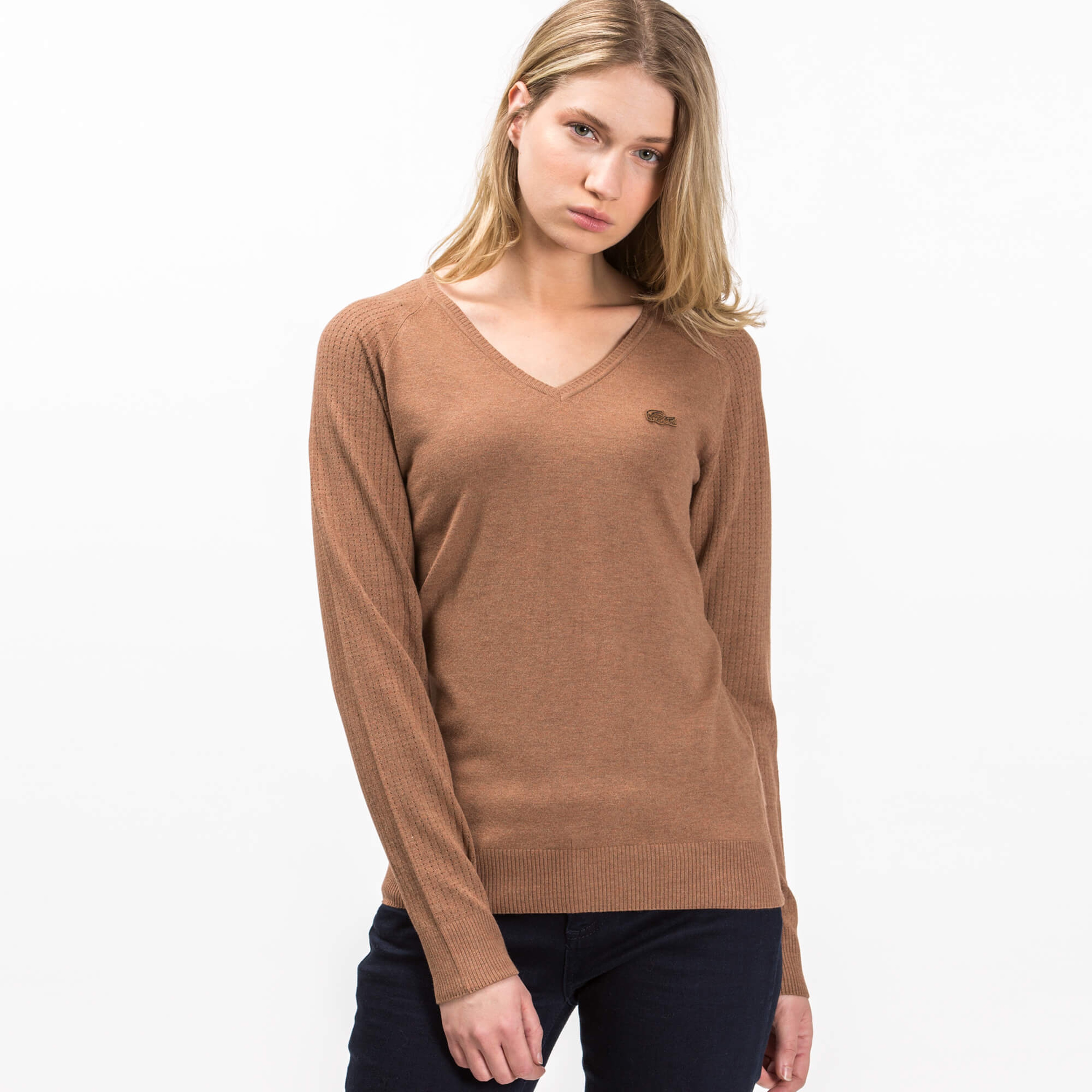 Lacoste Kadın Kahverengi Triko