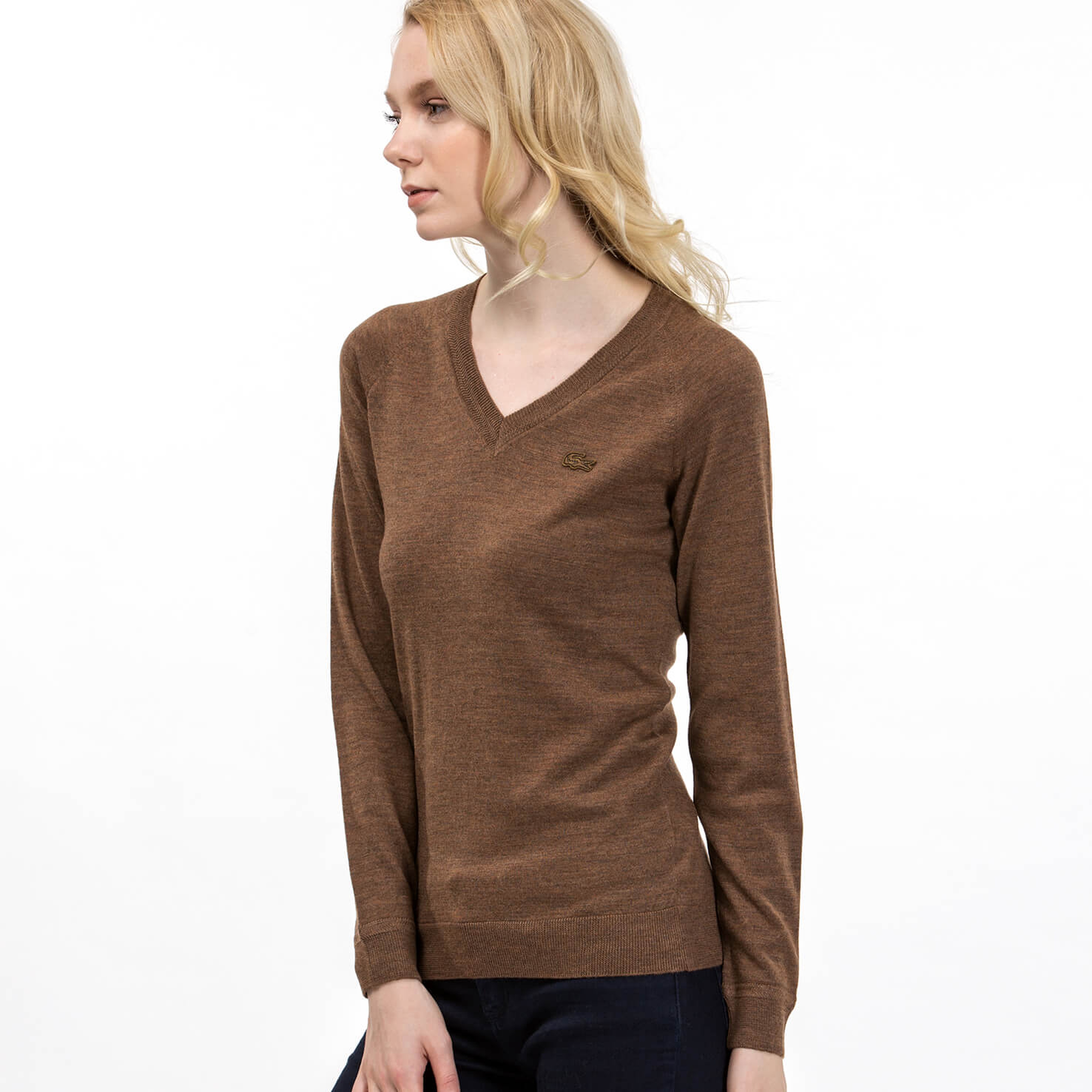 Lacoste Kadın Kahverengi Triko