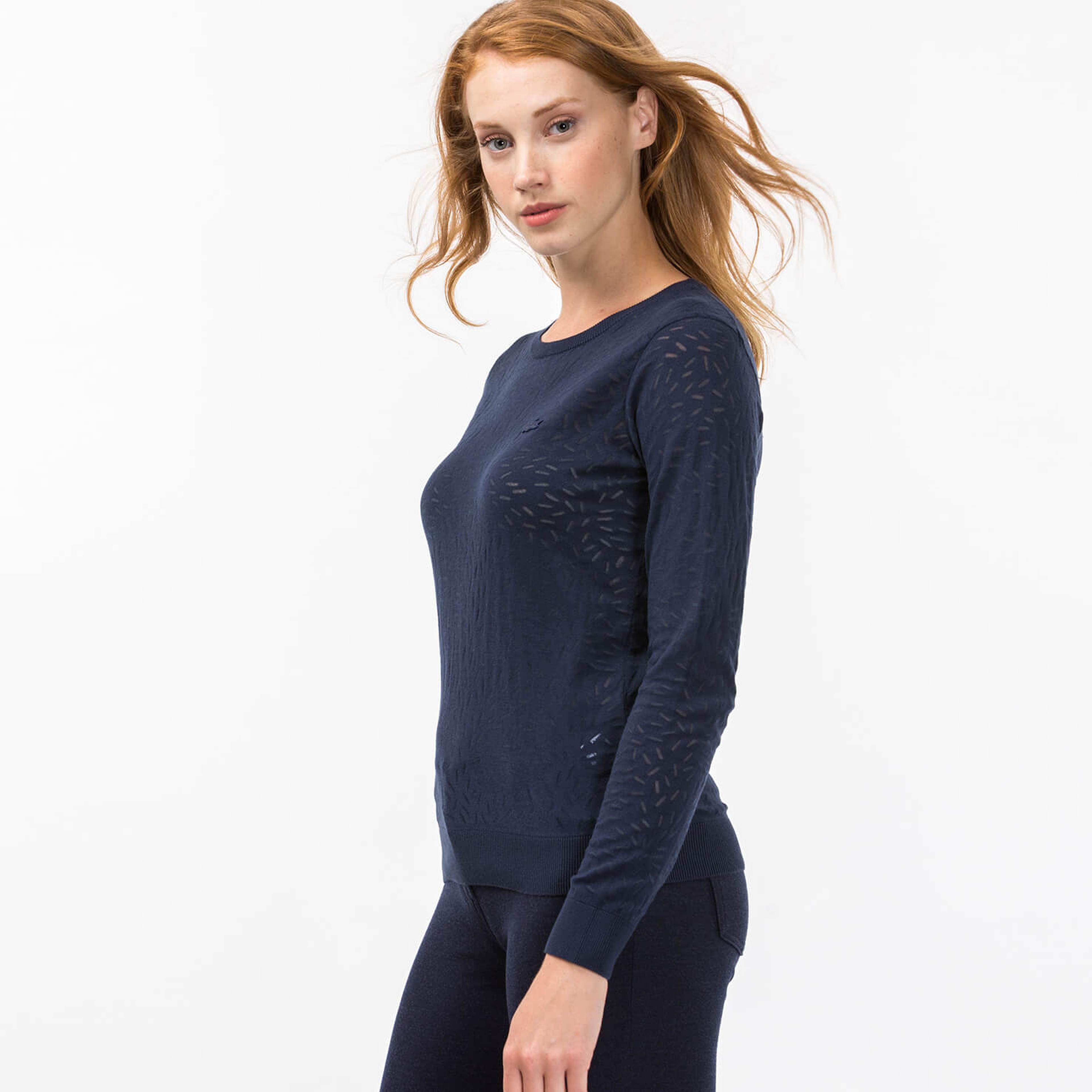 Lacoste Kadın Lacivert Triko