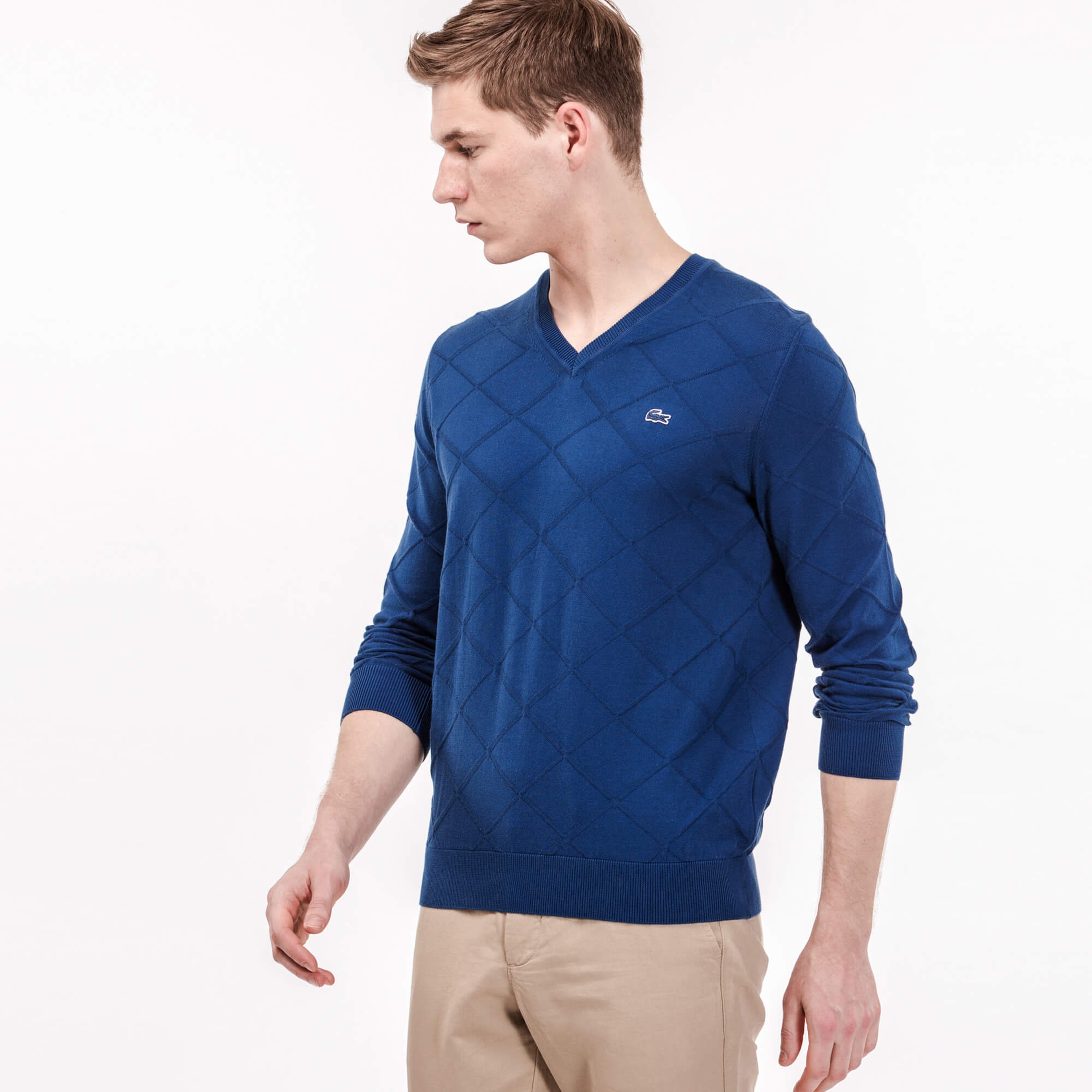 Lacoste Erkek Mavi Triko