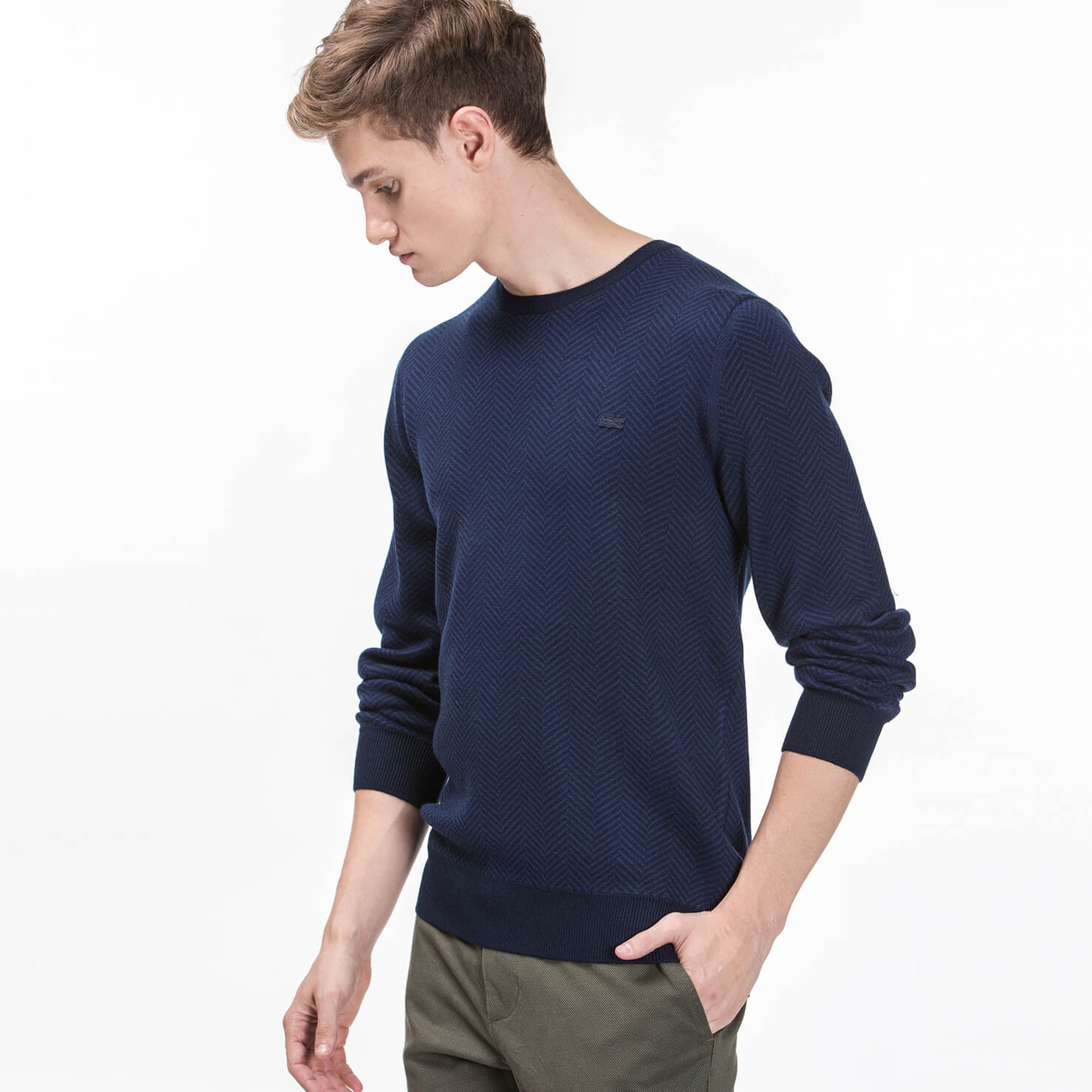 Lacoste Erkek Lacivert Triko