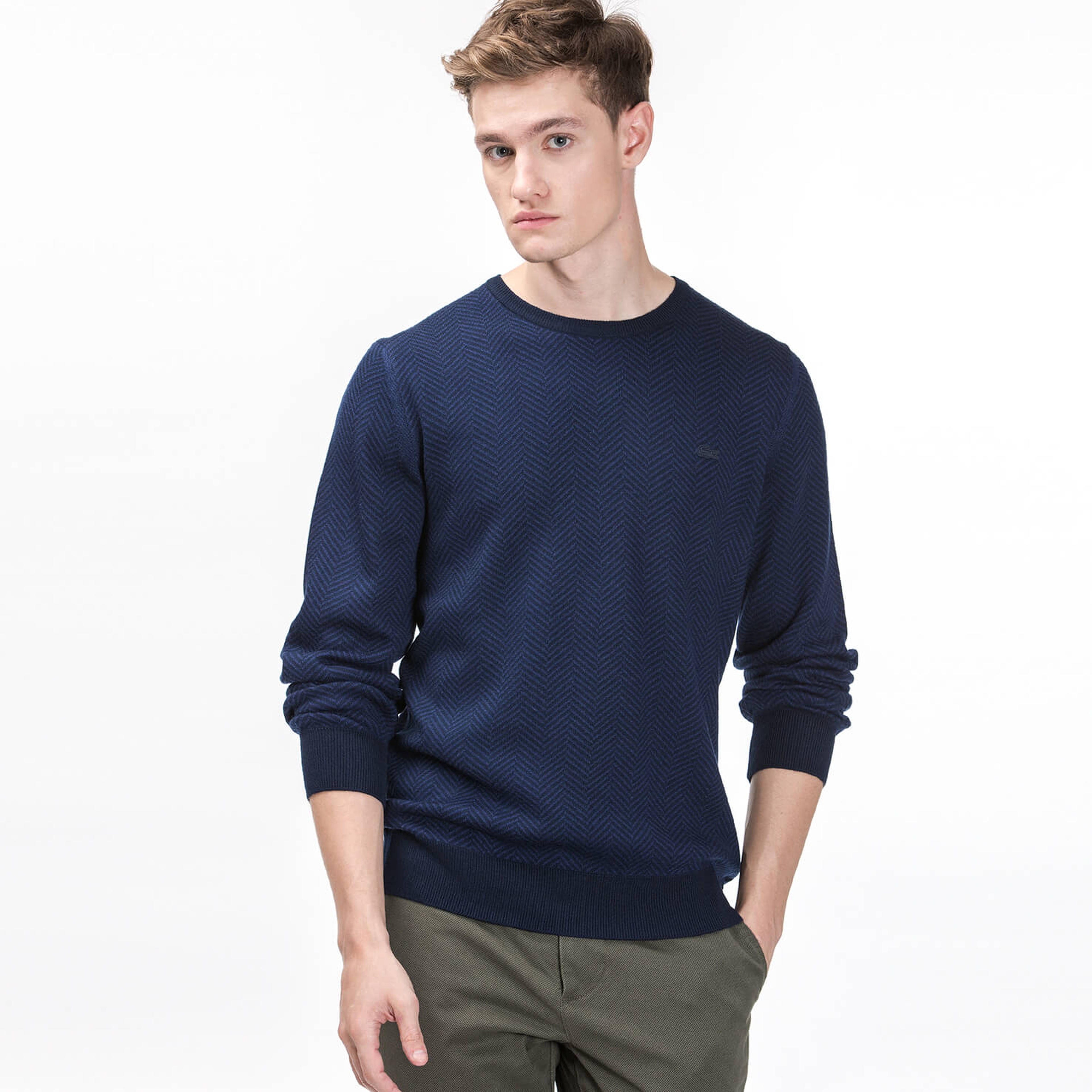 Lacoste Erkek Lacivert Triko