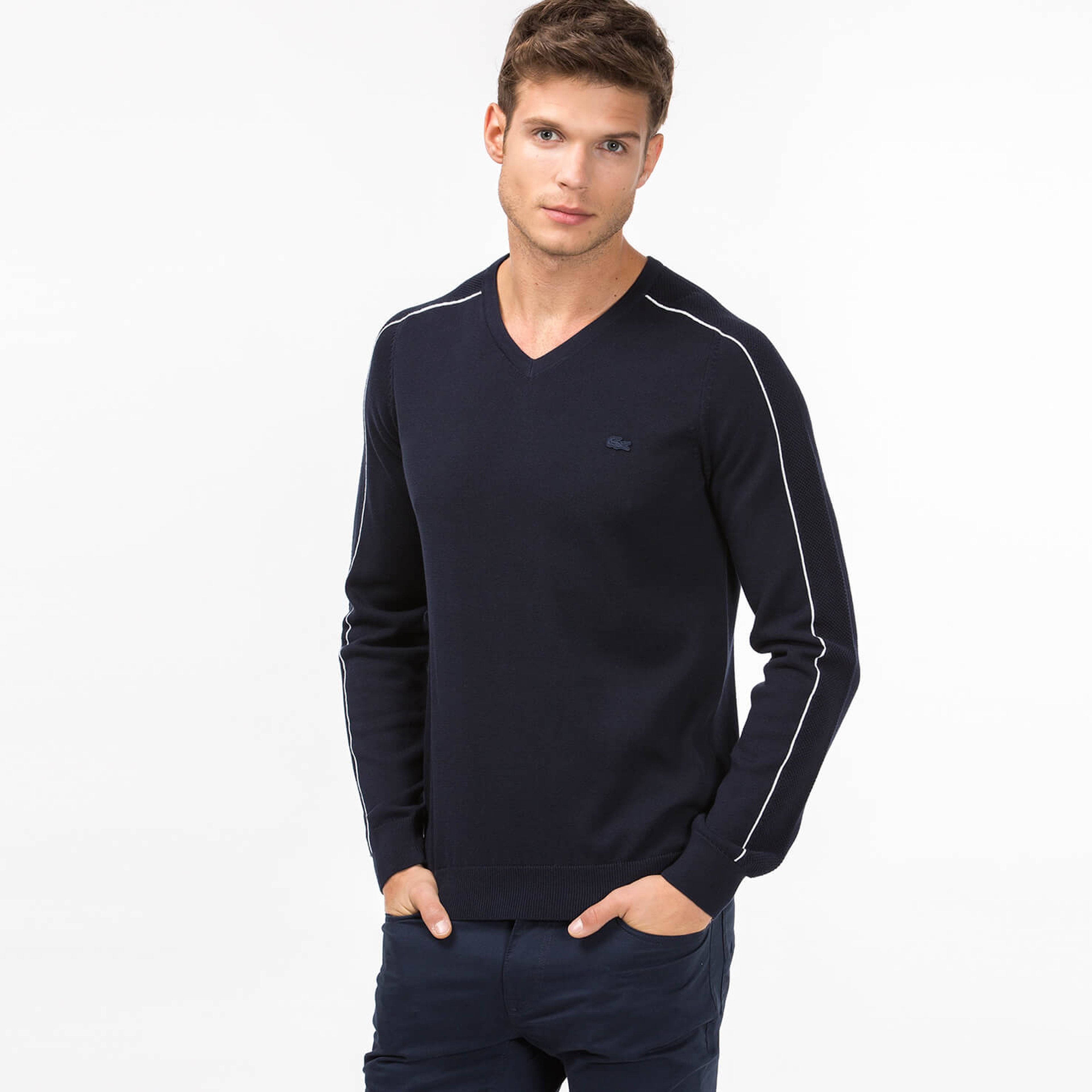 Lacoste Erkek Lacivert Triko