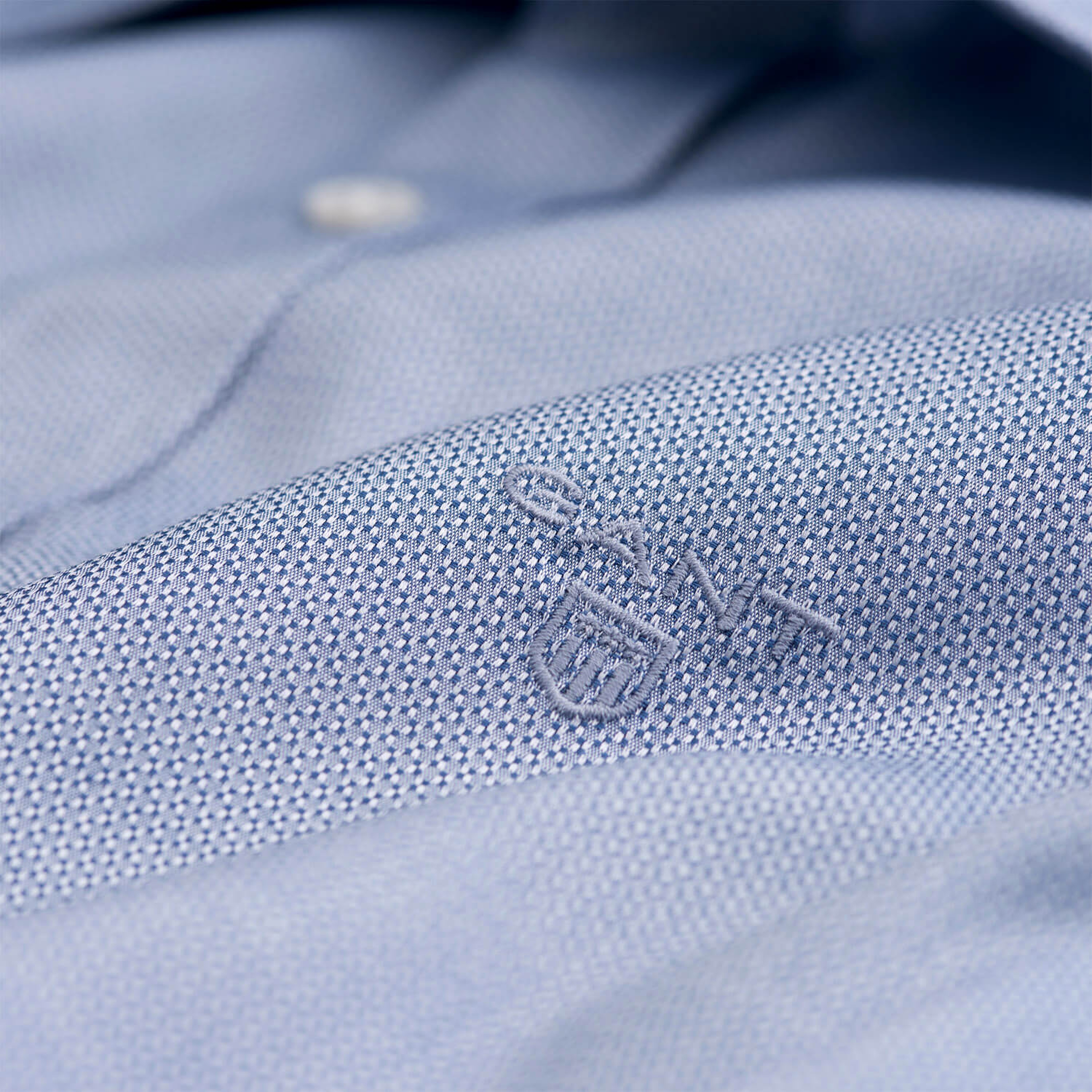 Gant Erkek Lacivert Extra Slim Gömlek